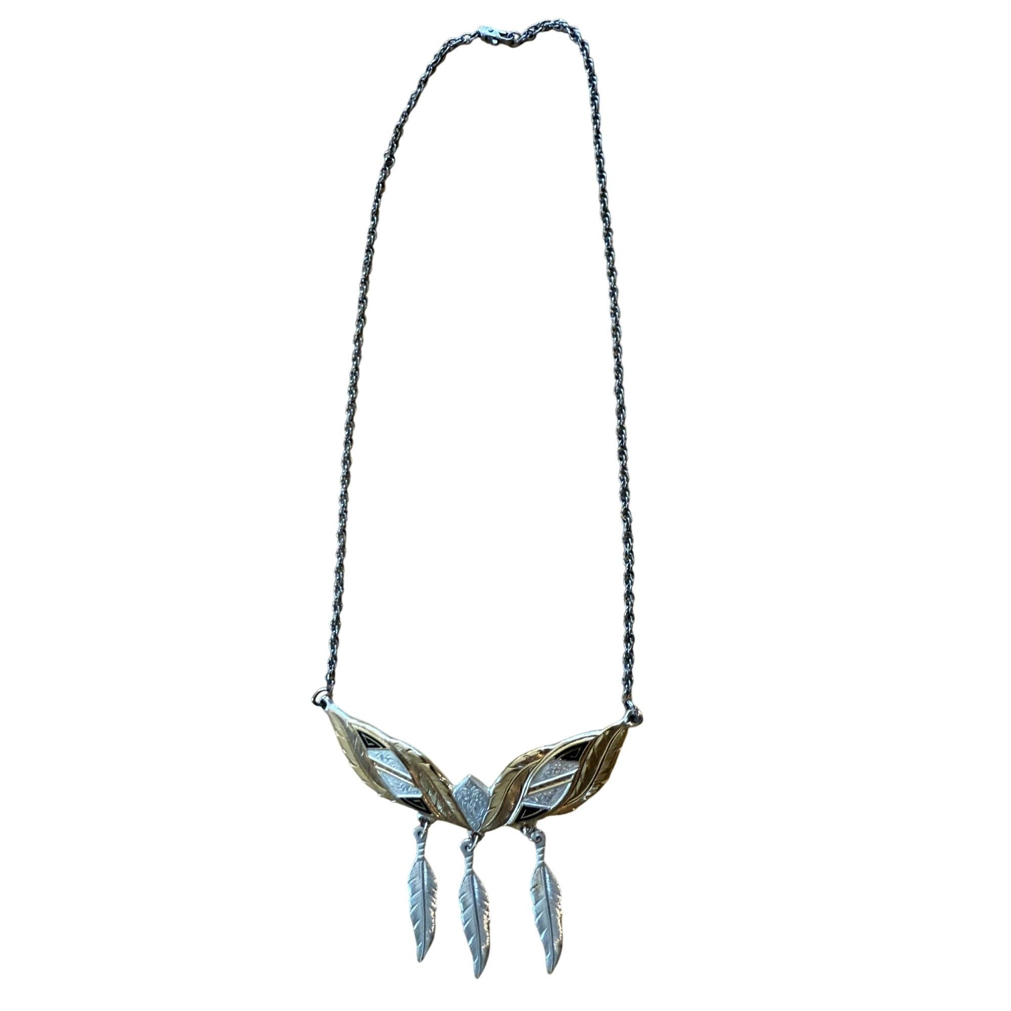 Other Montana Silversmiths Native American Feather Pendant Necklac Size ONE SIZE - 1 Thumbnail