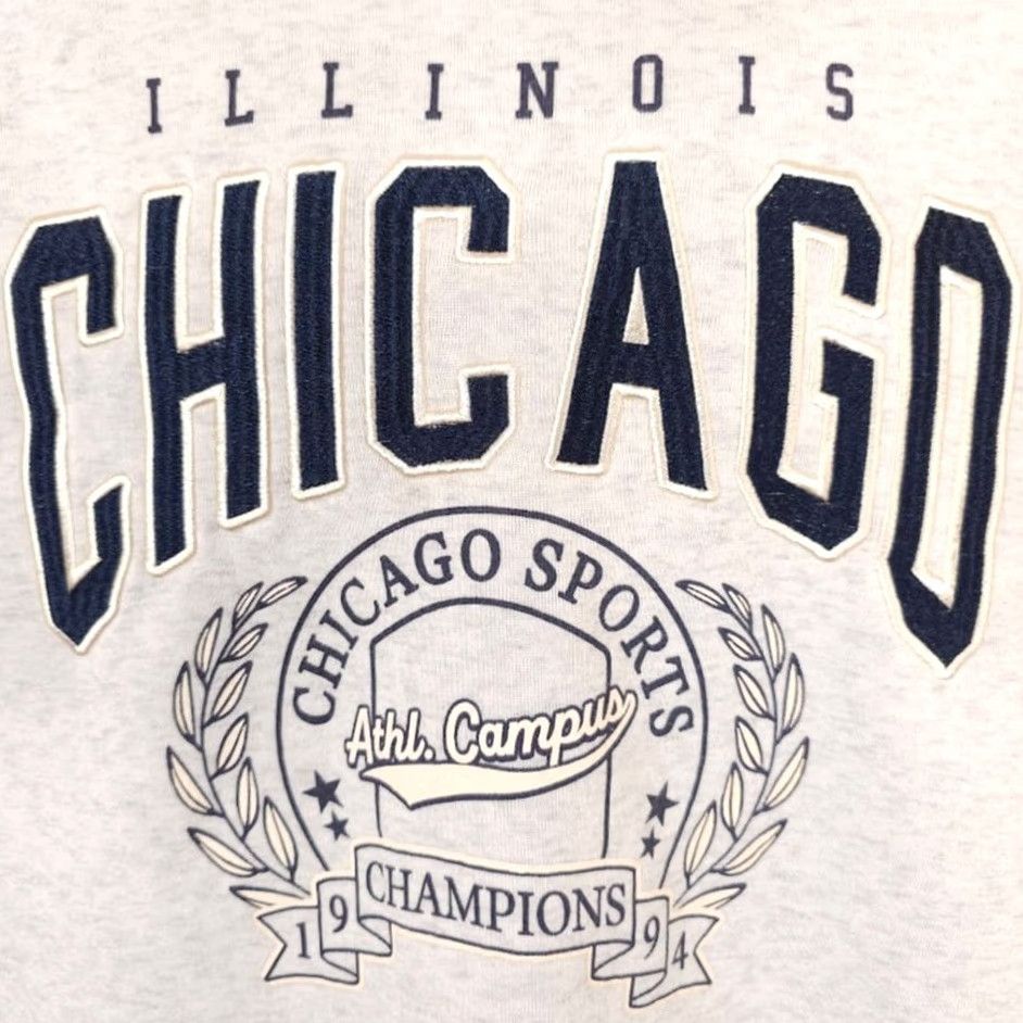 Vintage VINTAGE Chicago Illinois Sweatshirt Mens Size Medium Gray Sports Travel Destination Size US M / EU 48-50 / 2 - 3 Thumbnail