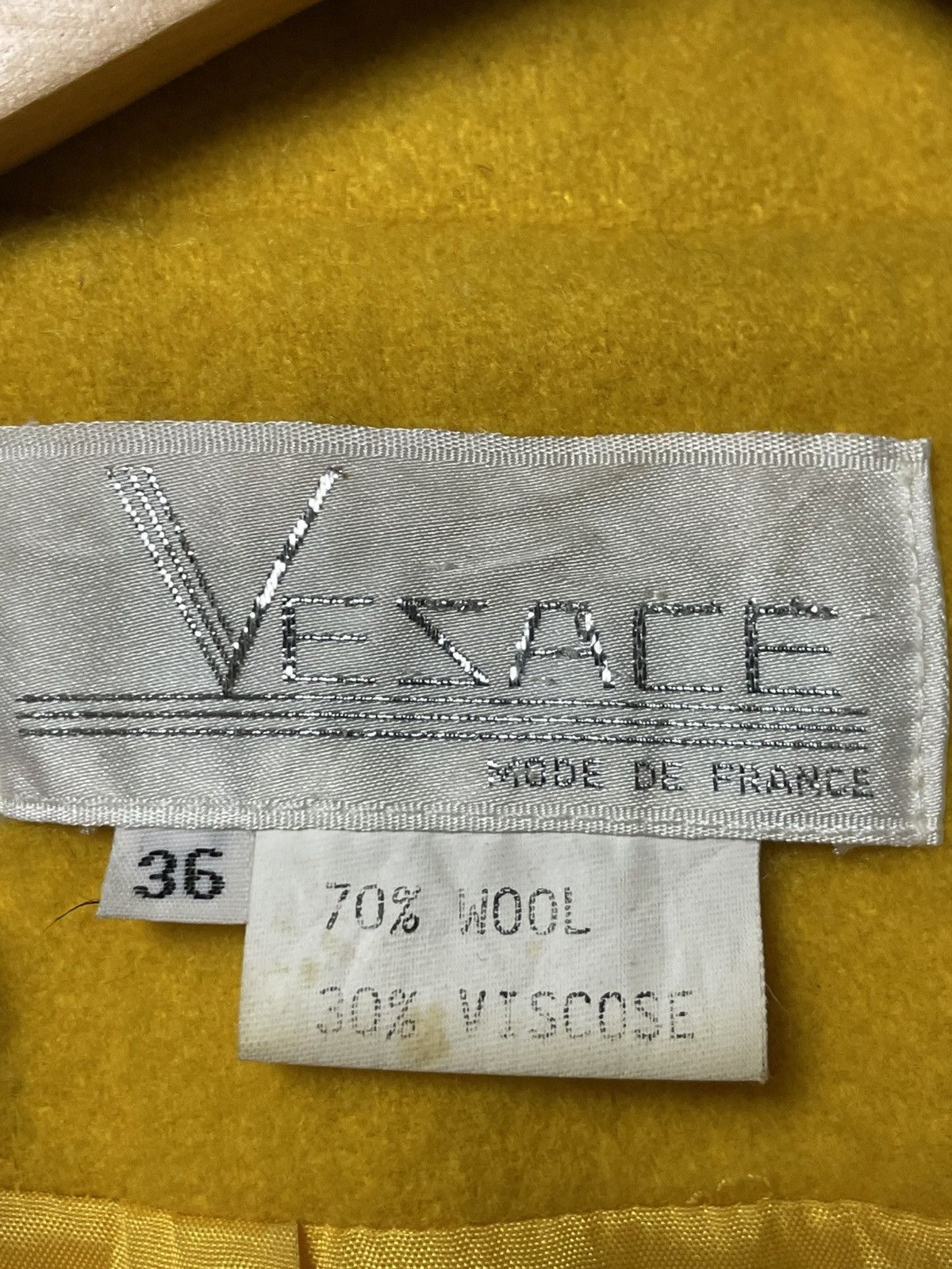 Designer × Vintage Vezace Wool + Viscose Outerwear Blazer (45) Size US XS / EU 42 / 0 - 6 Thumbnail