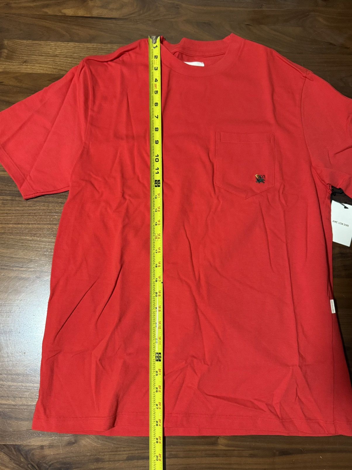 Aime Leon Dore Aime Leon Dore ALD Crest Pocket Tee in True Red Size Medium Size US M / EU 48-50 / 2 - 5 Thumbnail