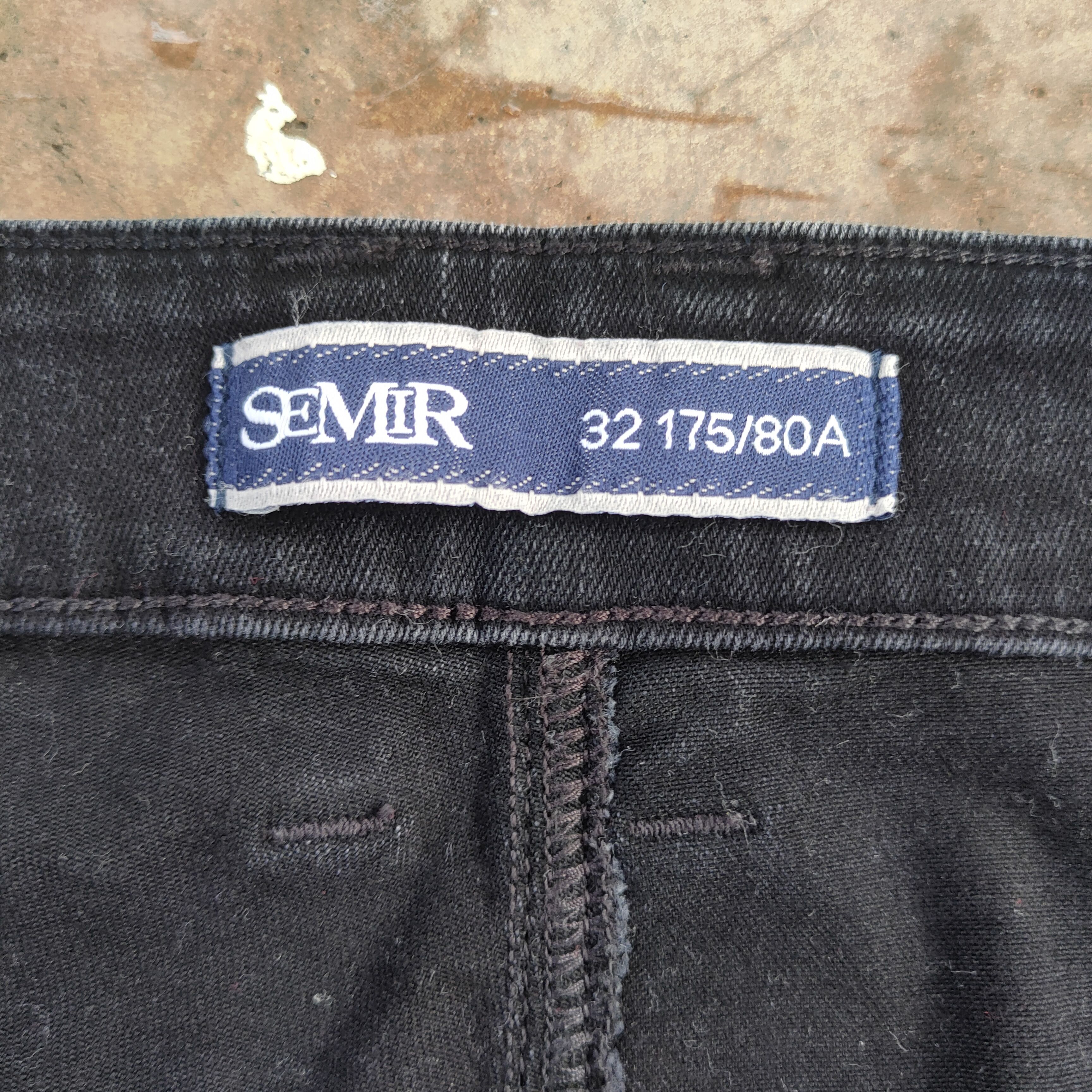 Japanese Brand × Jean VTG SEMIR SKINNY BLACK DENIM JEANS PANTS Size US 32 / EU 48 - 12 Thumbnail