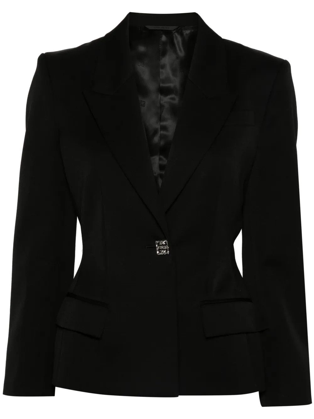 o1y0925 Wool Blazer in Black