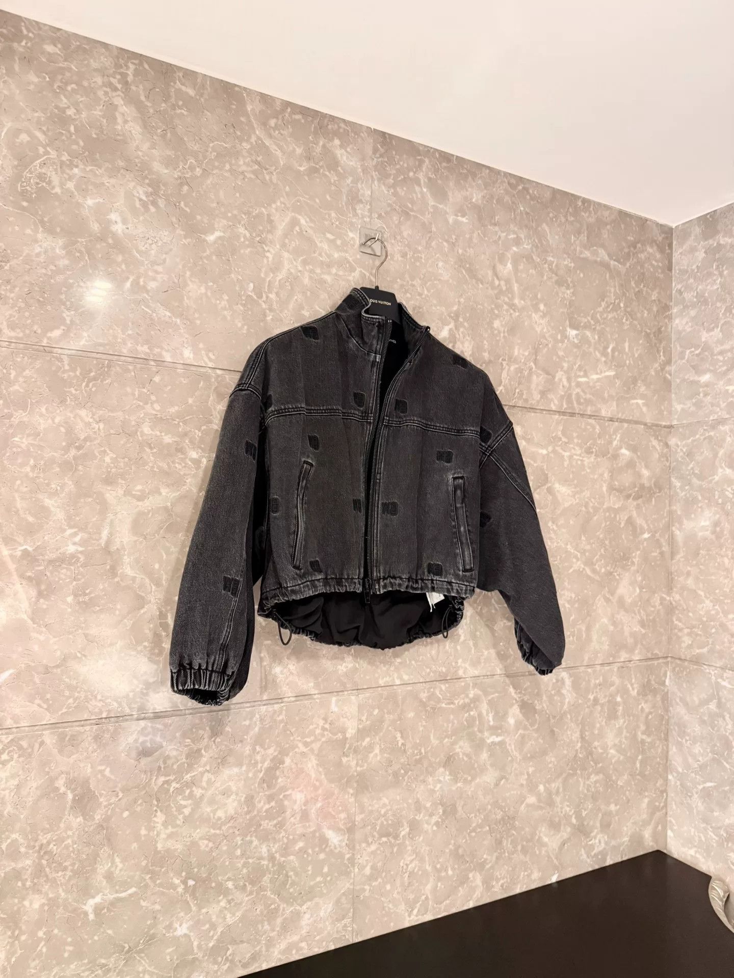 Alexander Wang Alexander Wang Gray Embroidered Denim Jacket Size XS / US 0-2 / IT 36-38 - 1 Thumbnail