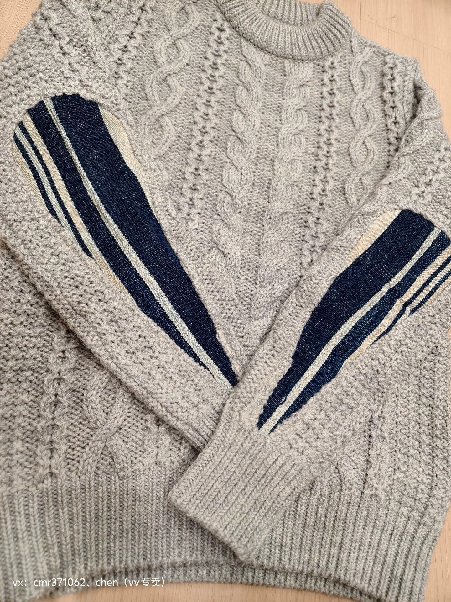 Visvim visvim 15aw spot fisherman cable knit grey 3 Size US L / EU 52-54 / 3 - 4 Thumbnail