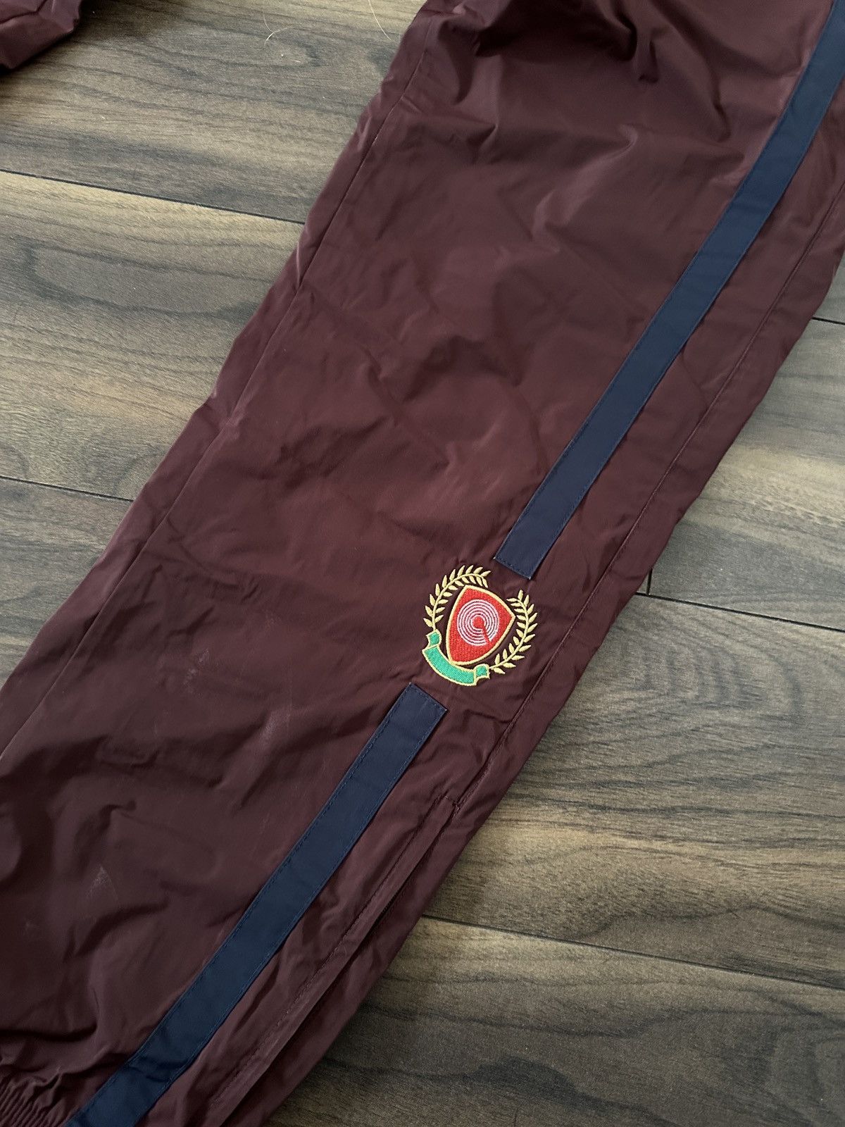 Yeezy Yeezy Season 5 Calabasas Nylon Track Pants Burgundy Size US 32 / EU 48 - 2 Thumbnail