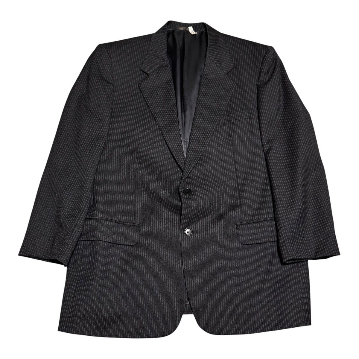Trussini Trussini Pinstripe Suit Italy 46 Jacket 36x30 Pants Wool Size 46R - 2 Thumbnail