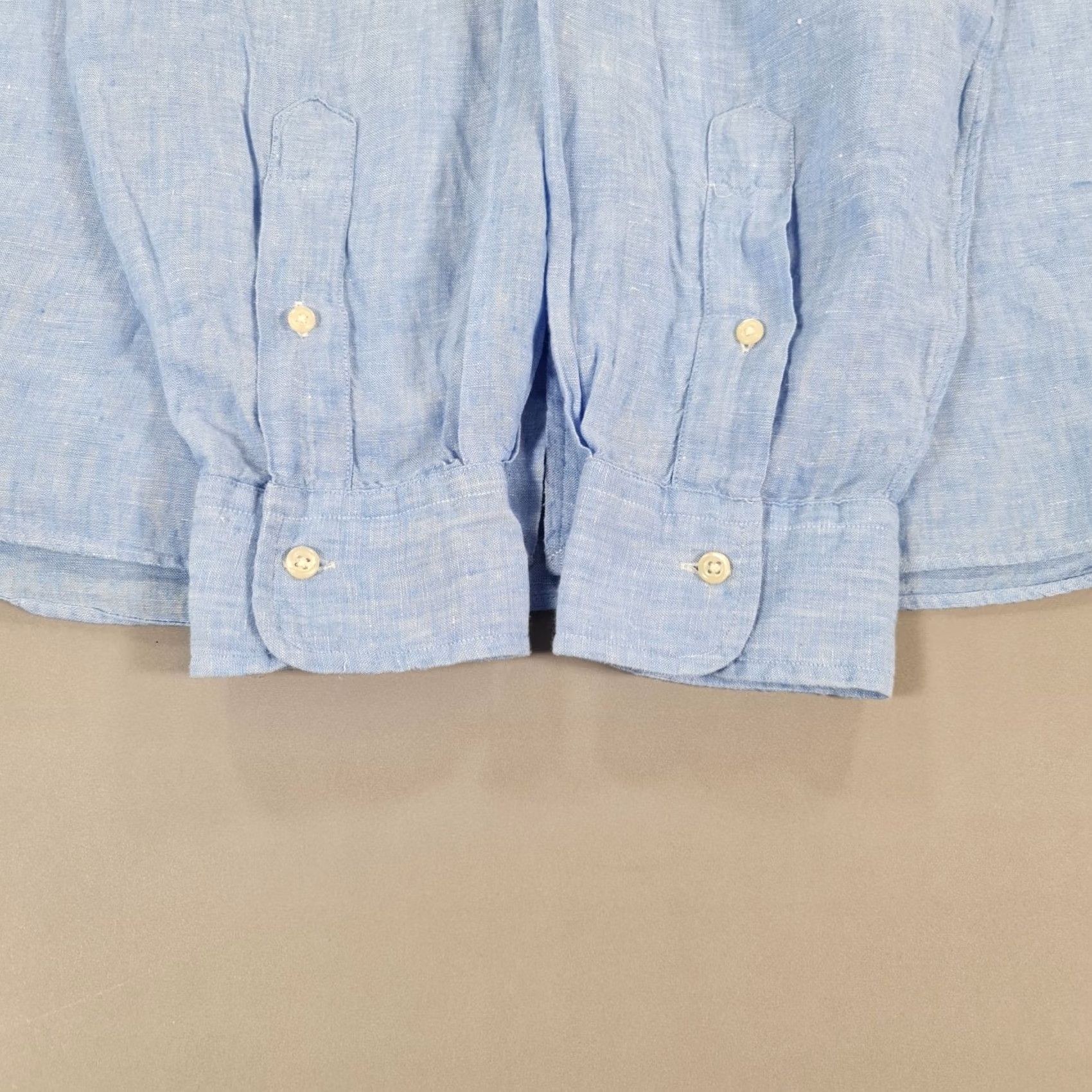 Polo Ralph Lauren Polo Ralph Lauren Mens Shirt Blue 2XL Tall Linen Button-Up Long Sleeve Collared Casual Shirt Size US XXL / EU 58 / 5 - 5 Thumbnail
