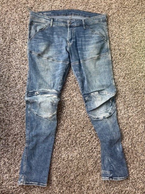 G-Star 5620 3D Zip Knee Skinny Jeans Size US 38 / EU 54 - 1 Thumbnail