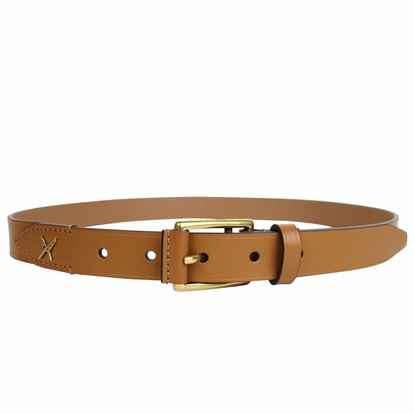 Gucci Gucci Brown Leather Gold Buckle Belt BNWT 80-32 Size 32 - 1 Thumbnail