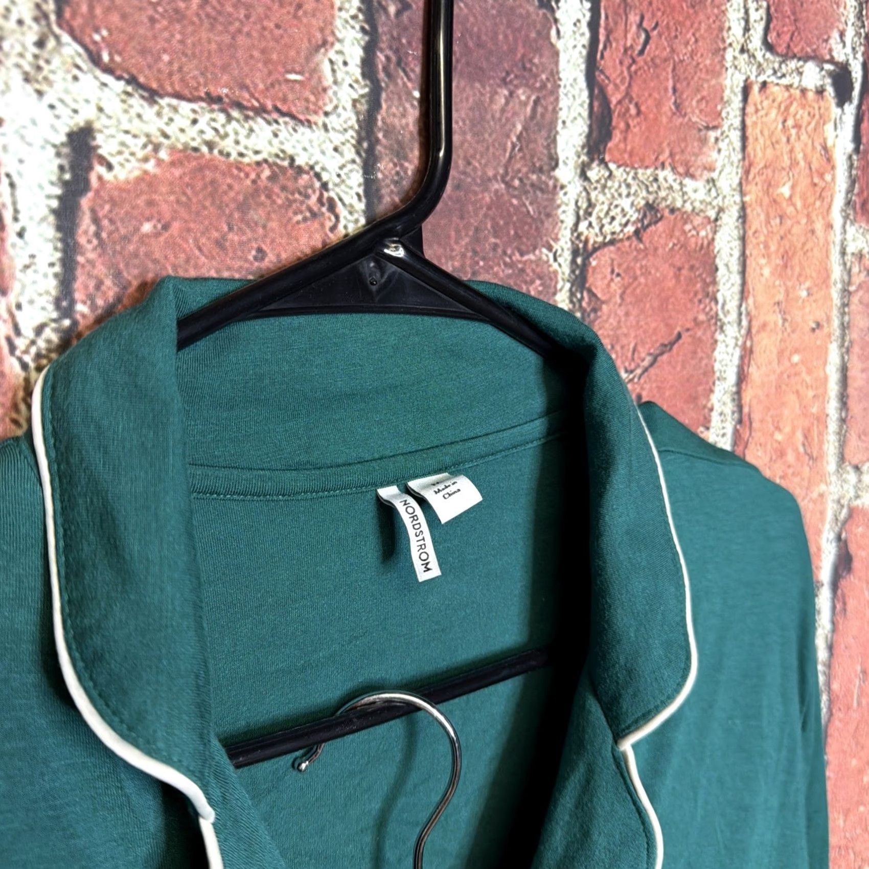 Nordstrom Nordstrom Pajama Set Medium Green Long Sleeve 2 Piece Size M / US 6-8 / IT 42-44 - 2 Thumbnail