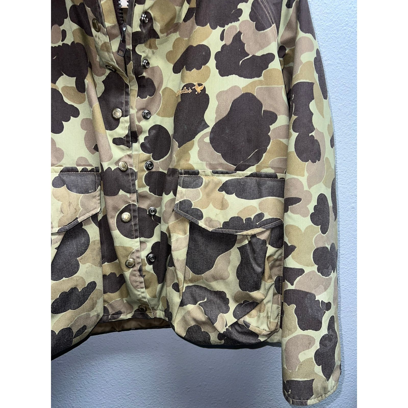 Vintage Vintage Cabelas Duck Camo Jacket Hooded Hunting Cabela's M Size US M / EU 48-50 / 2 - 7 Thumbnail