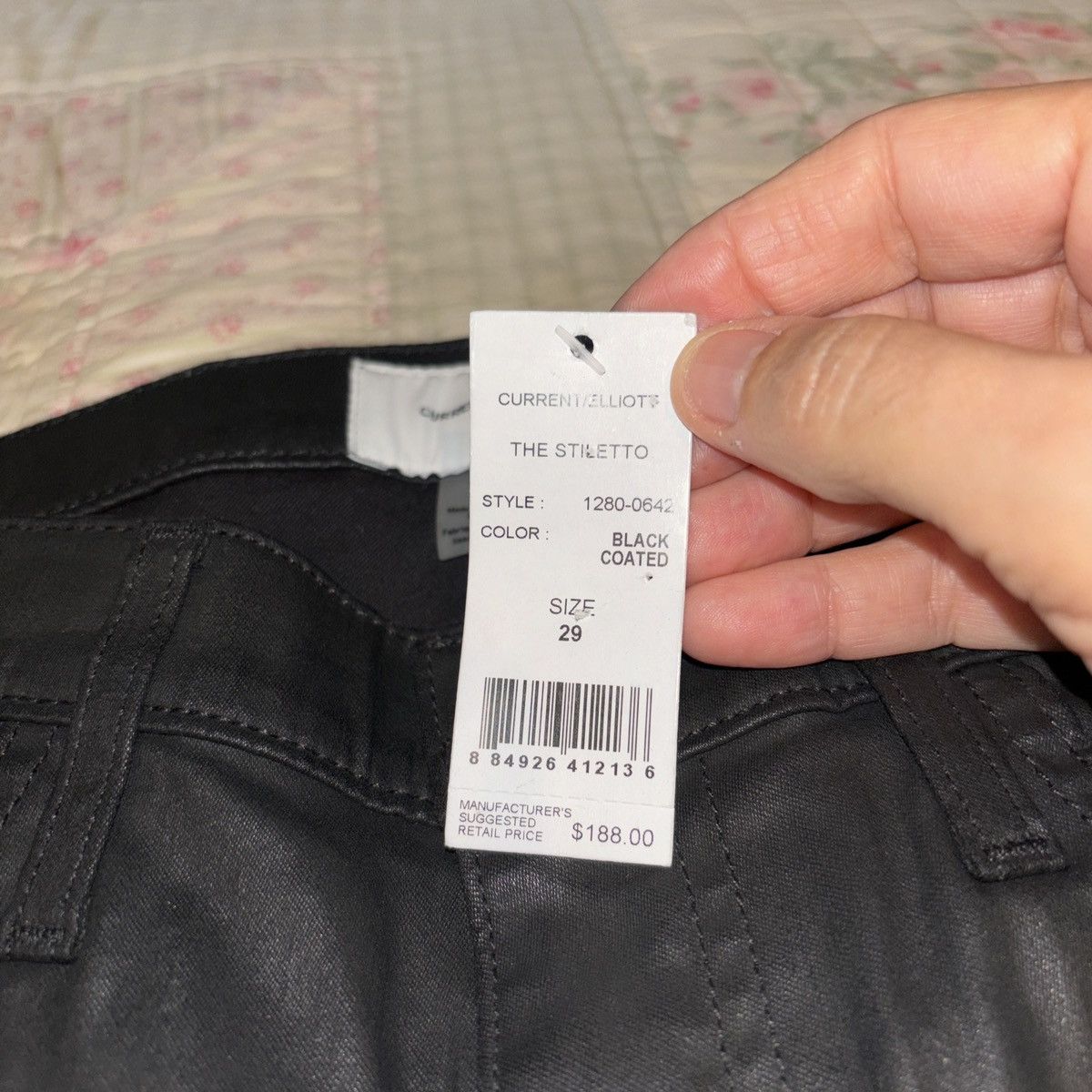 Current/Elliot Black coated jeans 29 Size 29" - 3 Thumbnail