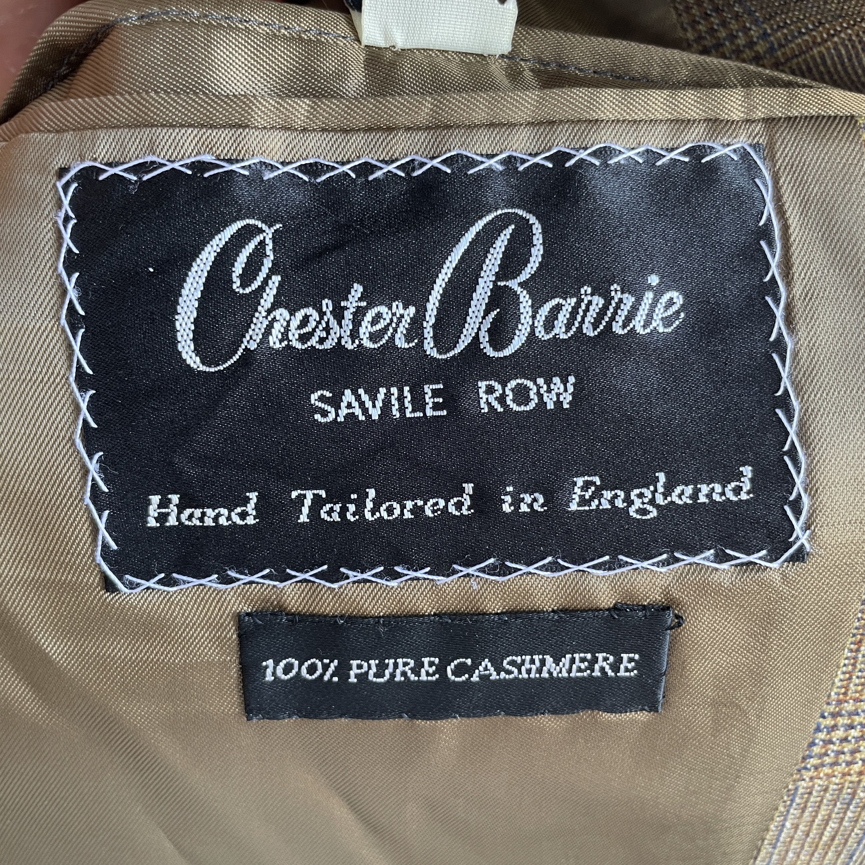 Chester Barrie Chester Barrie Savile Row Saksley Pure Cashmere Plaid Blazer Size 42L - 7 Thumbnail