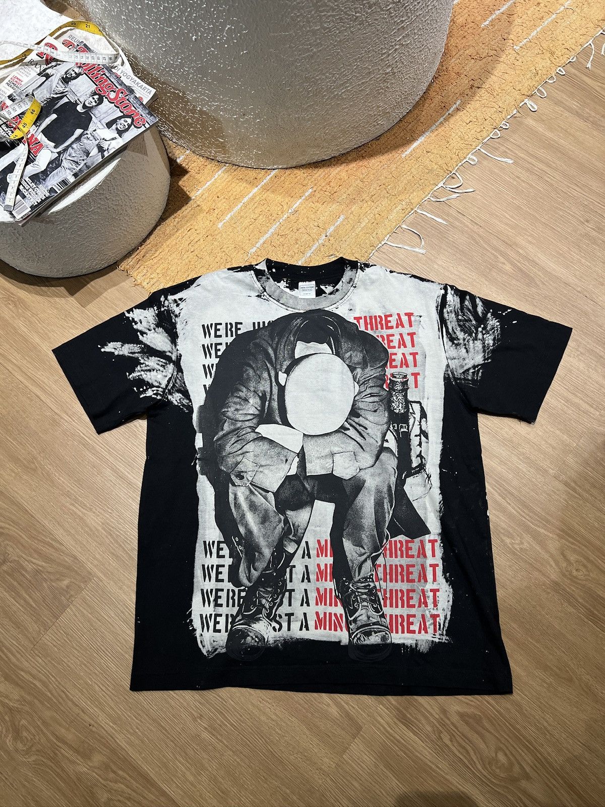 Vintage Minor threat Hardcore Punk mosquitohead bleaching tshirt Size US XL / EU 56 / 4 - 1 Thumbnail