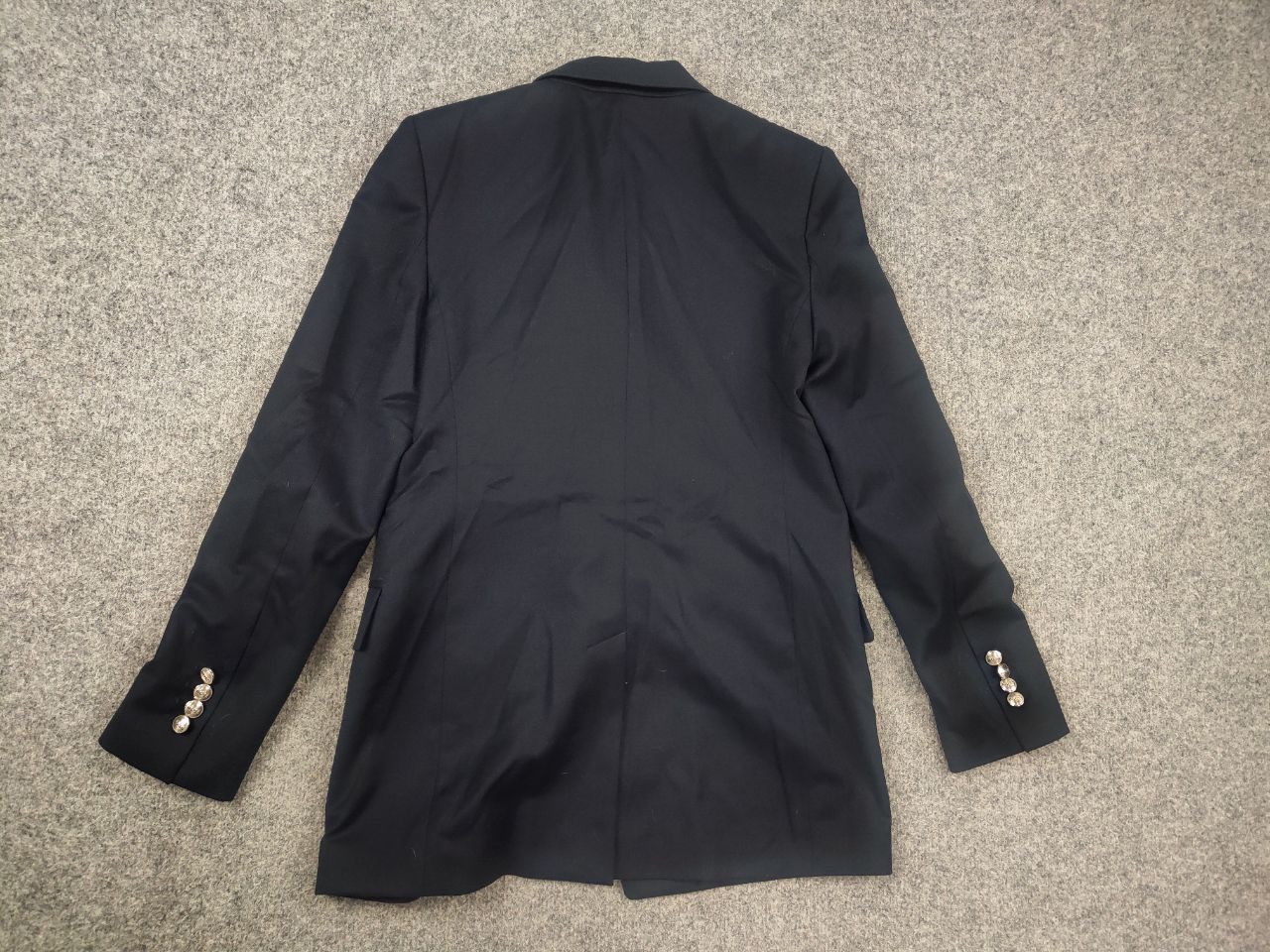 Hugo Boss Hugo Boss marzotto Double Breasted Wool Navy blazer Jacket Size XS / US 0-2 / IT 36-38 - 8 Thumbnail