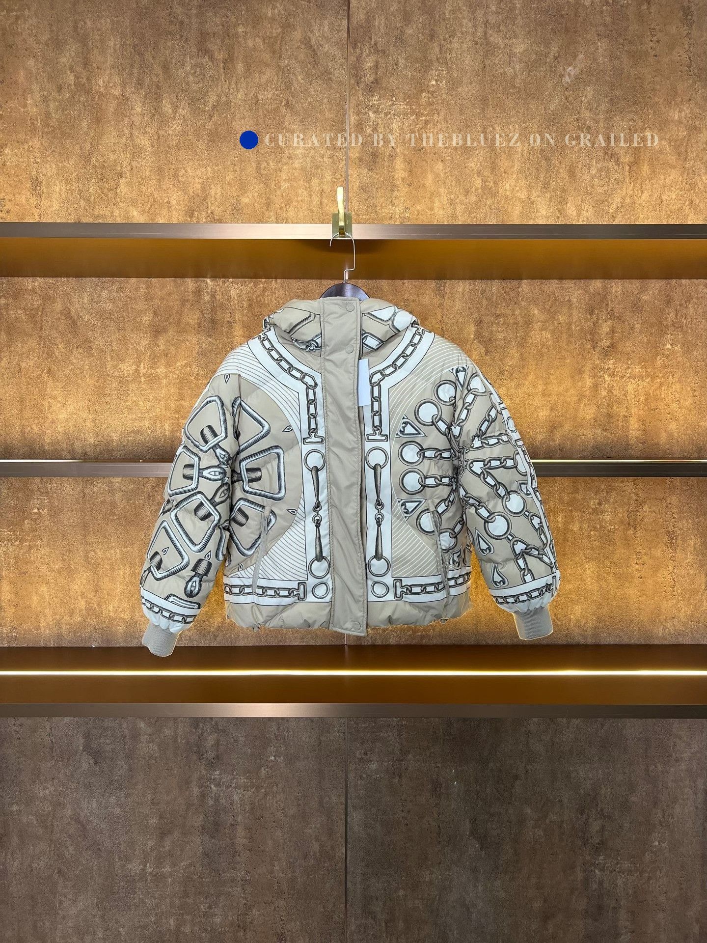 Hermes Hermes New Chain Print Down Jacket Size XXS / US 00 / IT 34 - 1 Thumbnail
