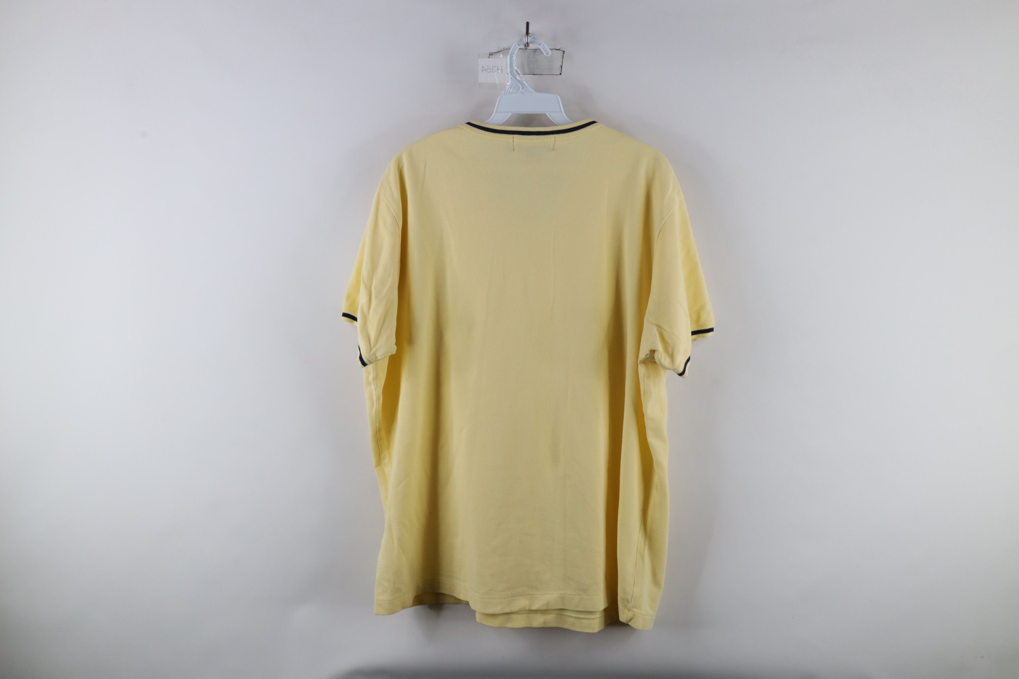 Ralph Lauren × Vintage Vintage 90s Ralph Lauren Ringer V-Neck T-Shirt Yellow Size US L / EU 52-54 / 3 - 6 Thumbnail