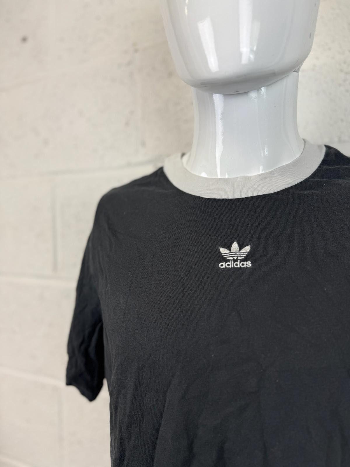Adidas Adidas Black Crew Neck T-Shirt Womens Size 14 Size L / US 10 / IT 46 - 3 Thumbnail