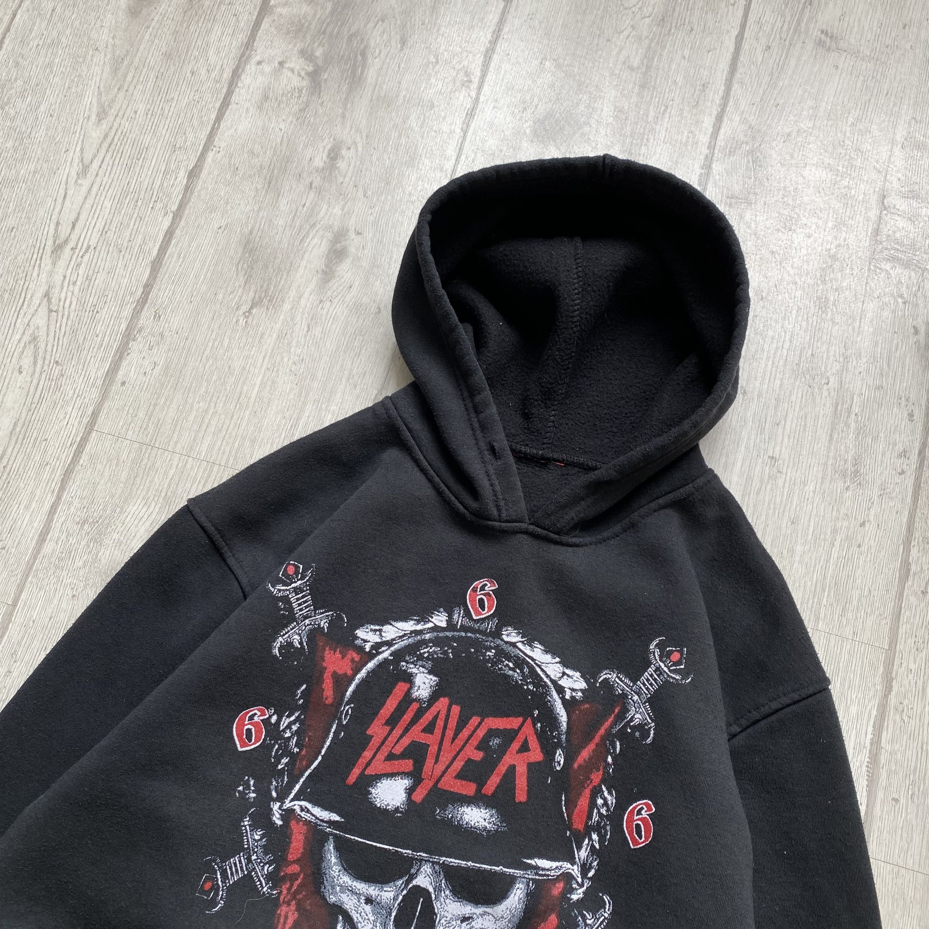 Band Tees 💀 Slayer Metal Band Hoodie 666 skull print Rock Band tee Size US S / EU 44-46 / 1 - 3 Thumbnail