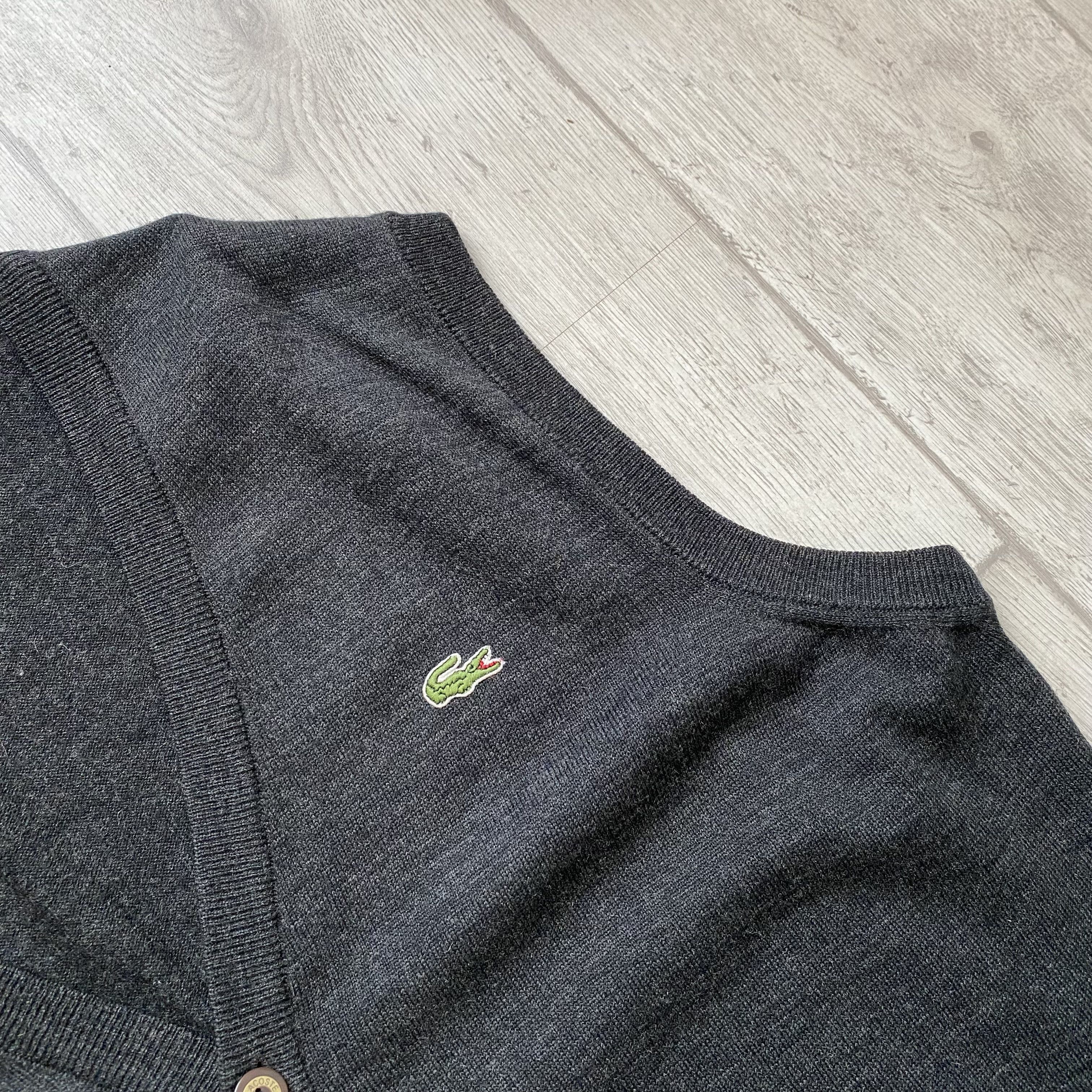 Lacoste 🐊 Vintage 80-90s Lacoste Wool Sweater Vest Made in France Size US XL / EU 56 / 4 - 5 Thumbnail
