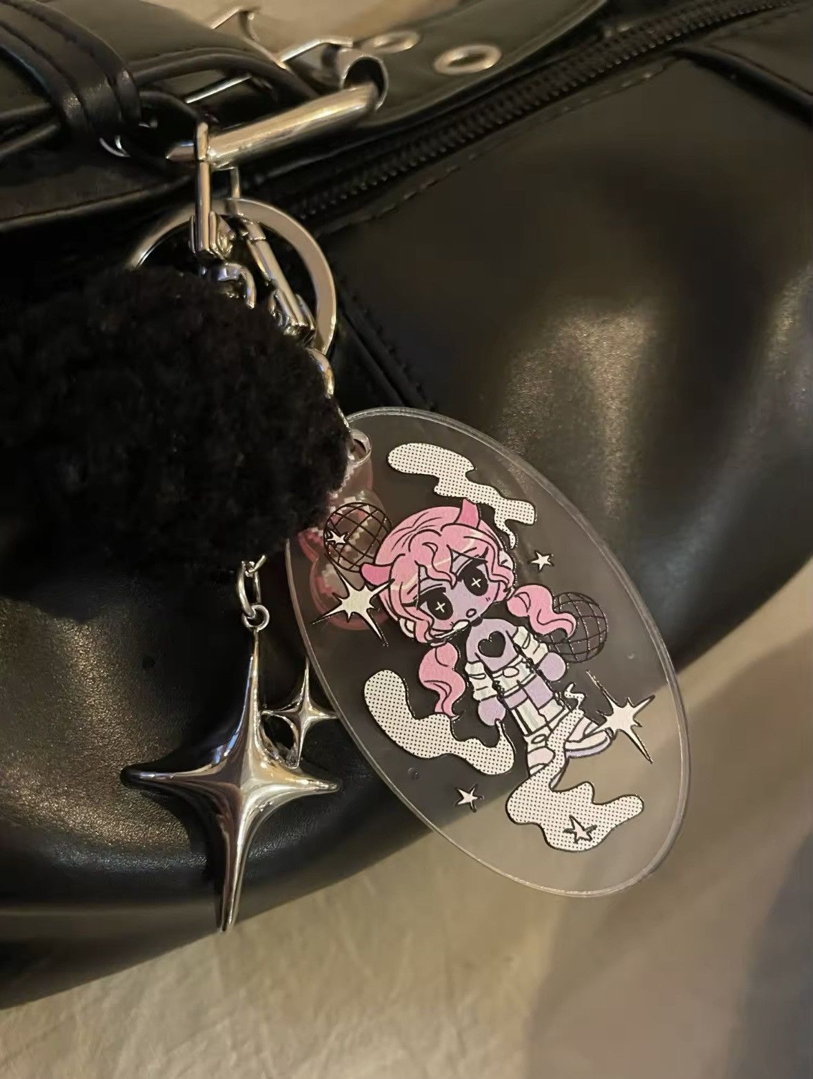 Designer Y2k keychain star moon metal Size ONE SIZE - 7 Thumbnail