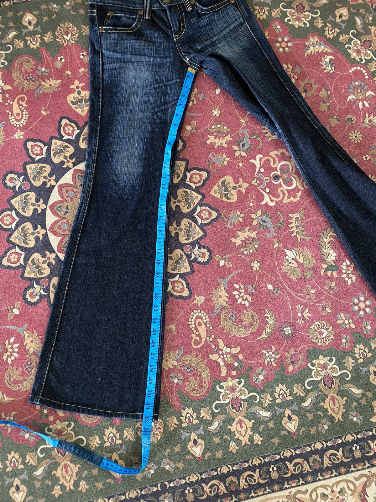 Edwin 🔥🔥Japanese Brand Vienus Jean Super Flare Rare Design Denim Size US 28 / EU 44 - 14 Thumbnail