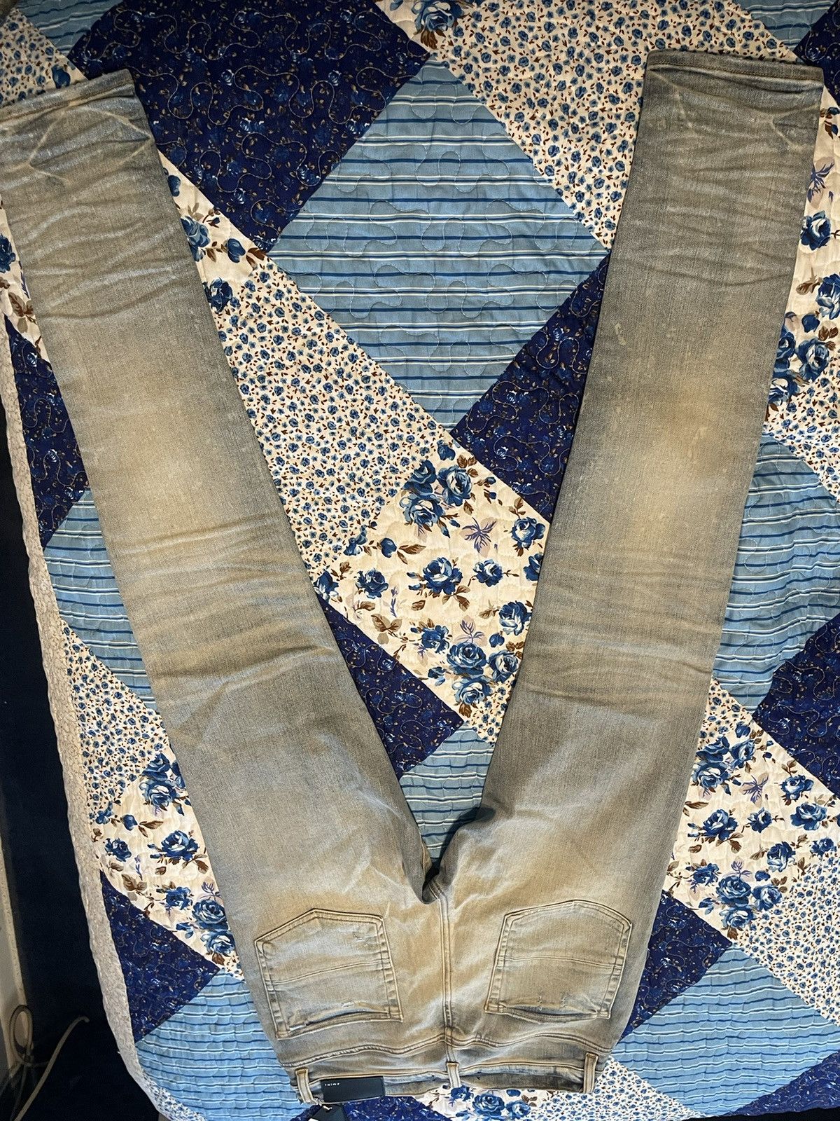 Amiri Amiri Tie-Dye Art Patch Distressed Jeans Size US 32 / EU 48 - 4 Thumbnail
