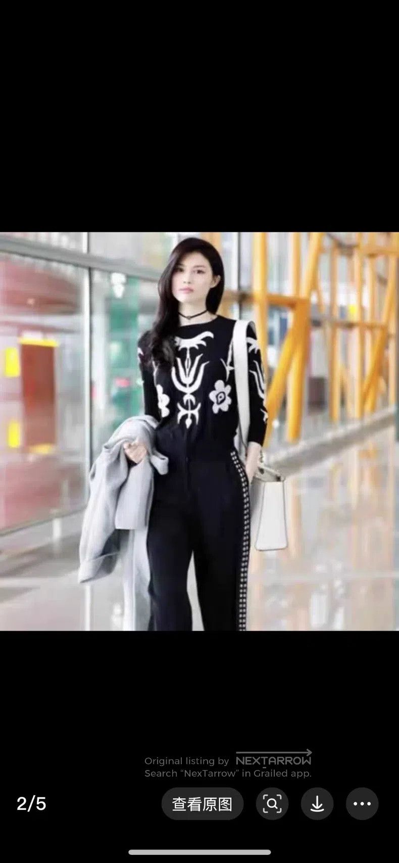 Dior Dior Black and white printed cashmere sweater long sleeves Size XS / US 0-2 / IT 36-38 - 8 Thumbnail