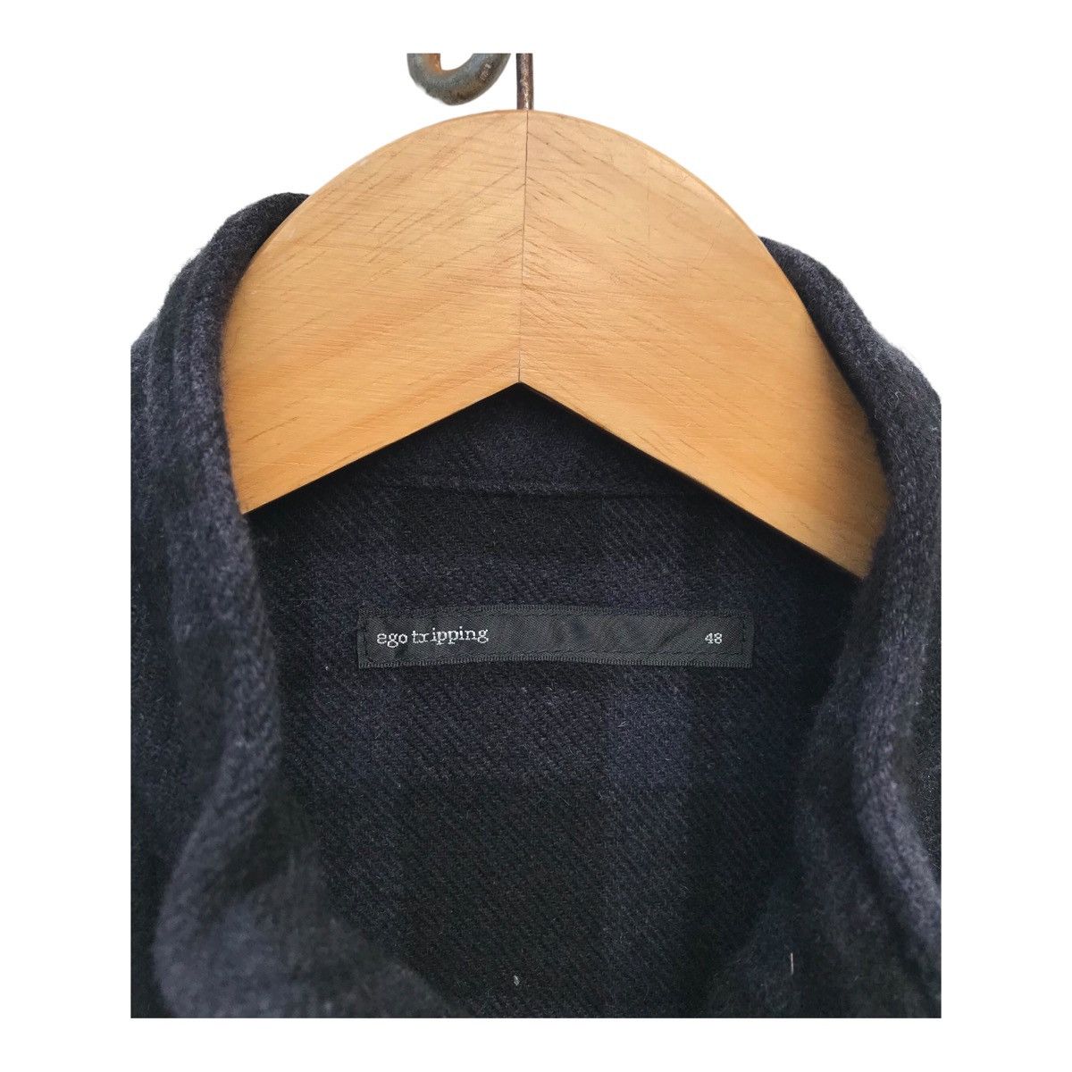 Ego Tripping Ego Tripping Japan Checked Mix Wool Jacket ( 19” X 24” ) Size US S / EU 44-46 / 1 - 2 Thumbnail