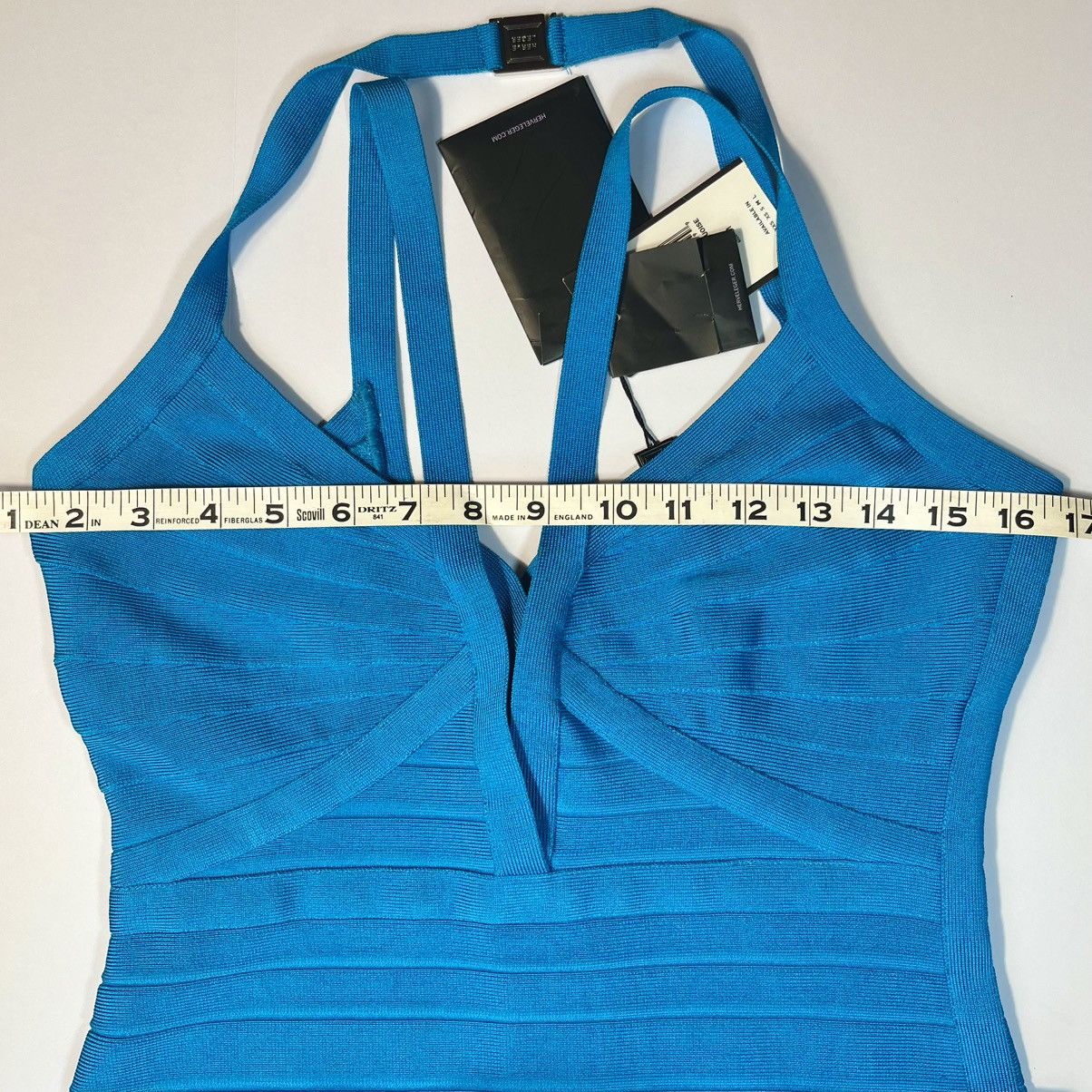 Herve Leger NWT Herve Leger LUCEE Bandage Dress Halter Turquoise M Size M / US 6-8 / IT 42-44 - 10 Thumbnail