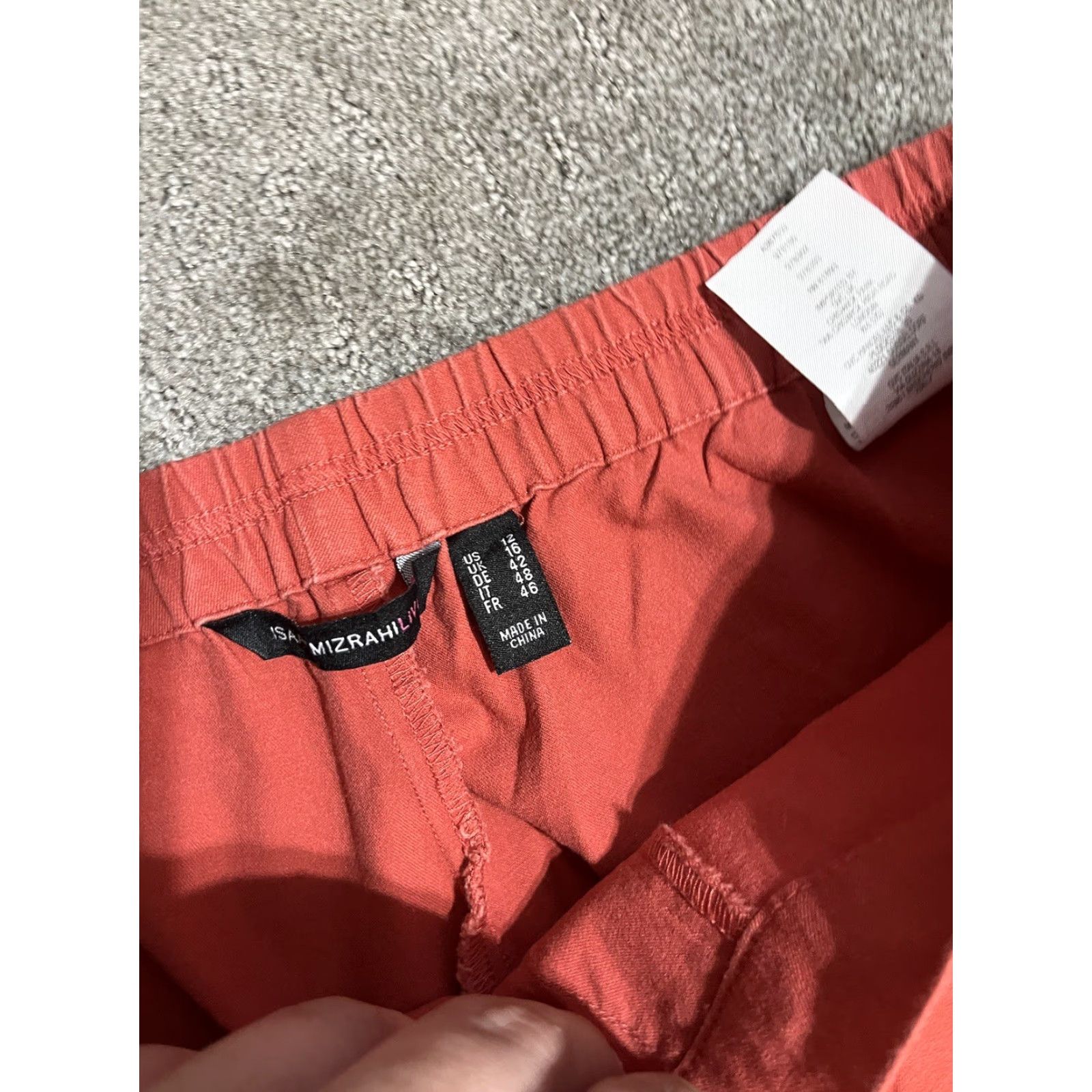 Vintage Isaac Mizrahi Live Pants Pull On Ankle Length Slim Leg 12 Orange Women Casual Size 34" / US 12 / IT 48 - 5 Thumbnail