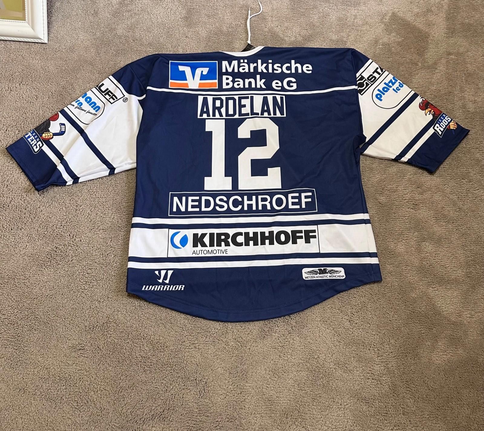 Other #12 ARDELAN Iserlohn Roosters Germany Hockey Shirt Jersey Size US L / EU 52-54 / 3 - 7 Thumbnail