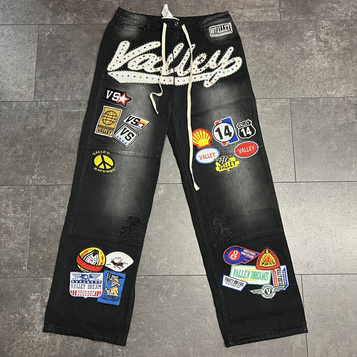 Vale Vale Forever 1980's Painters Black Jeans Size US 30 / EU 46 - 1 Thumbnail