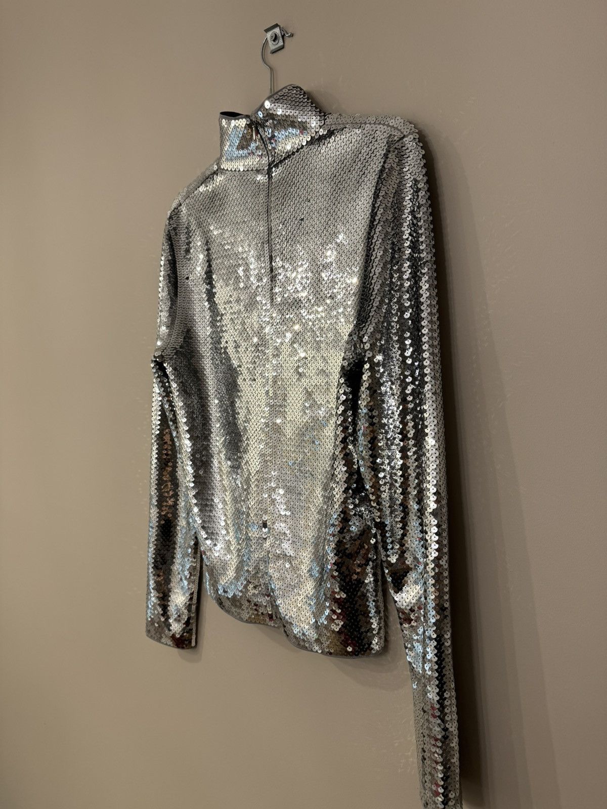 Designer GRAIL !!! H&M x Rabanne silver zip 1/4 very rare Size US M / EU 48-50 / 2 - 4 Thumbnail