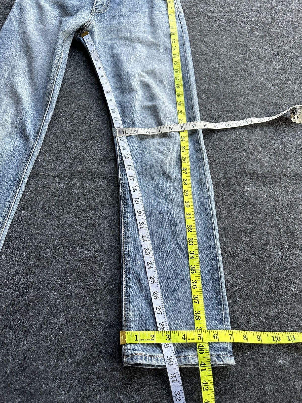 Edwin × Hysteric Glamour × Vintage Vintage Edwin 503 Washed Faded Blue Denim D475 Size US 30 / EU 46 - 10 Thumbnail