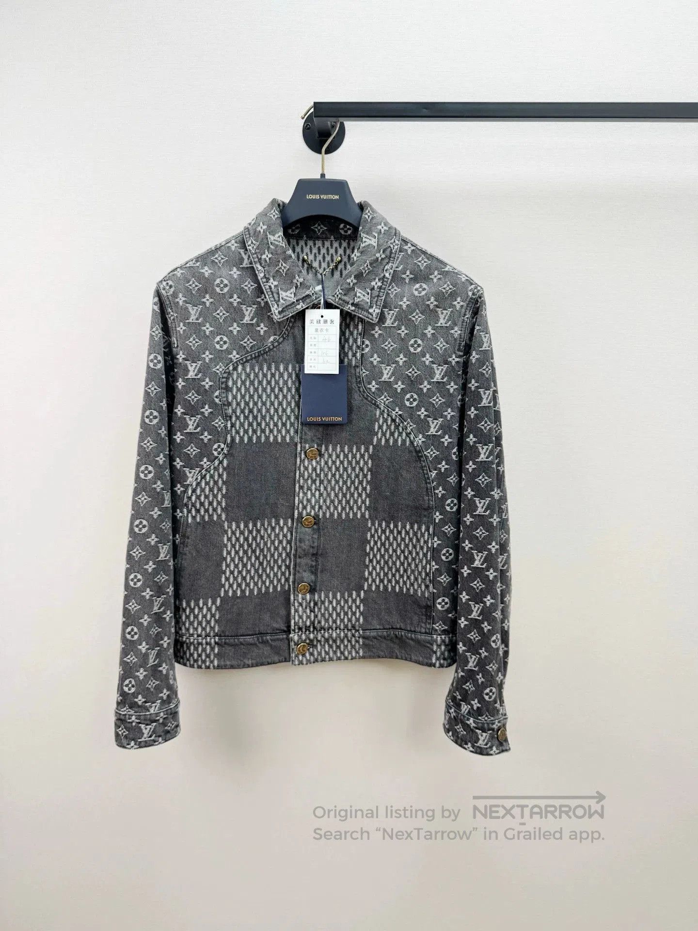 Louis Vuitton Full Logo Denim Jacket.