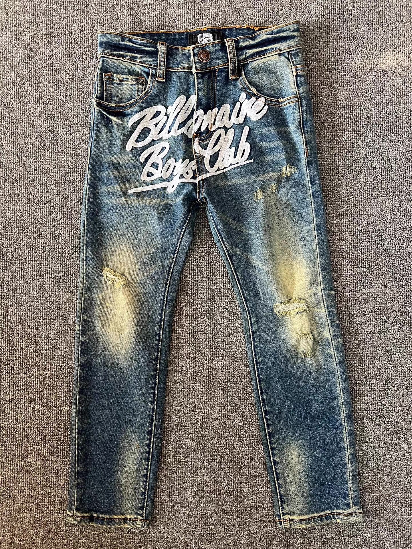 Billionaire Boys Club BBC KIDS Children's Washed Brushed Distressed Jeans Q7 Size US 26 / EU 42 - 1 Thumbnail