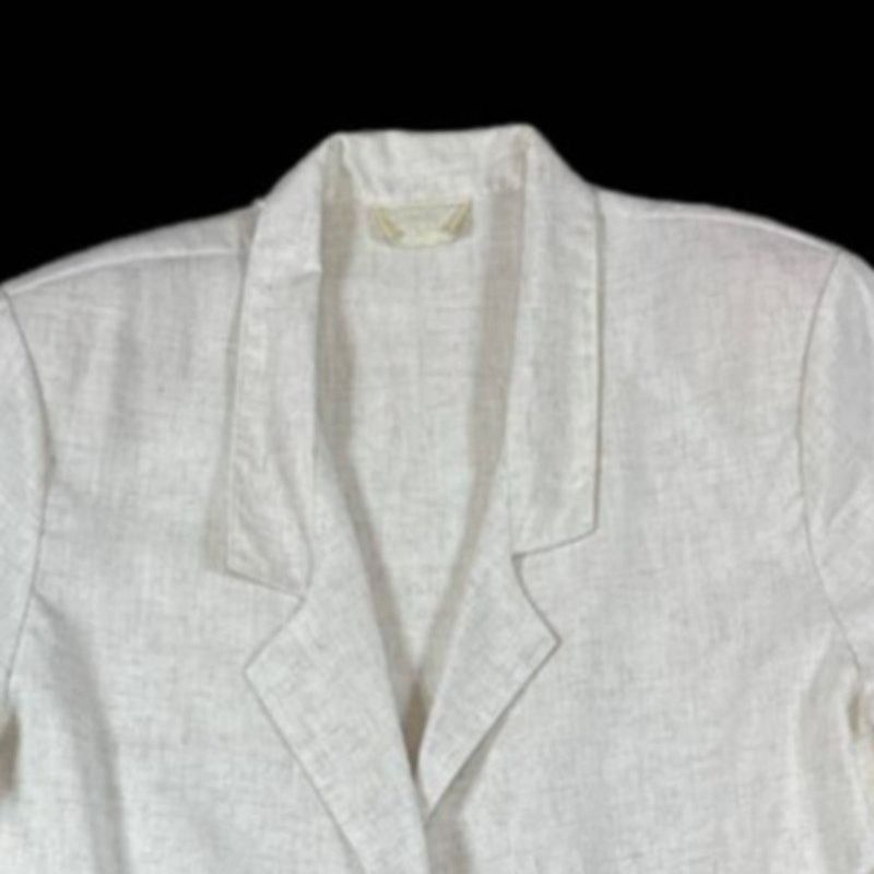 NBDN Nobrandedon Distinctly Different Off White Suit Blazer | Size XL Size XL / US 12-14 / IT 48-50 - 3 Thumbnail