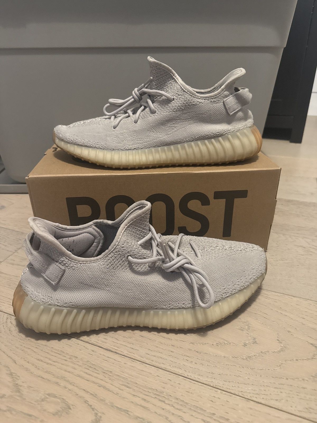 Adidas YEEZY BOOST 350 V2 F99710 SESAME Size US 13 / EU 46 - 1 Thumbnail