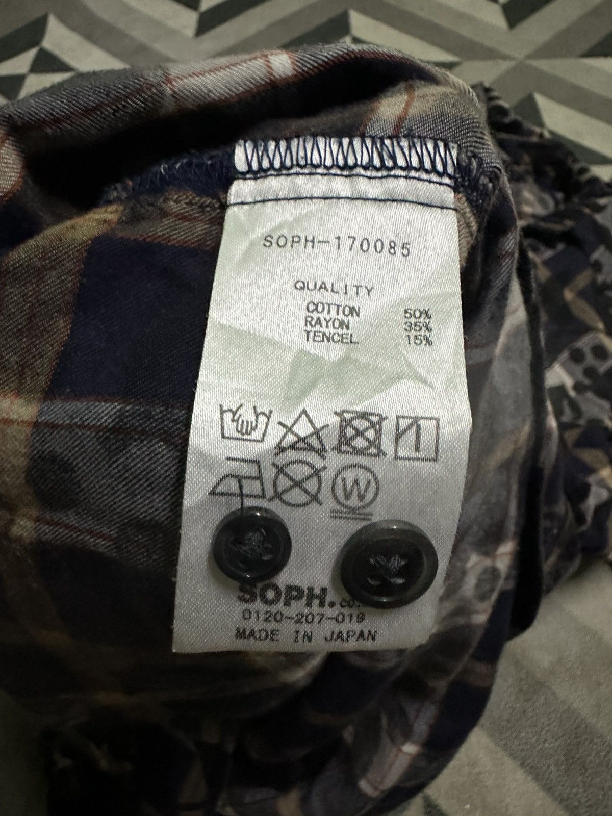 Sophnet. SOPHNET. long-sleeve cotton shirt in a multi-color check Size US M / EU 48-50 / 2 - 6 Thumbnail
