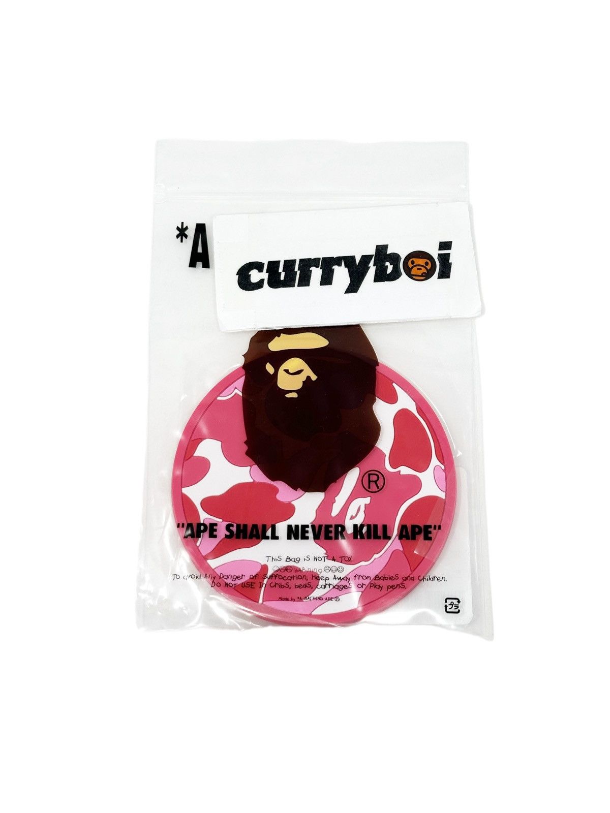 Bape BAPE ABC Camo Rubber Coaster Pink Size ONE SIZE - 4 Thumbnail