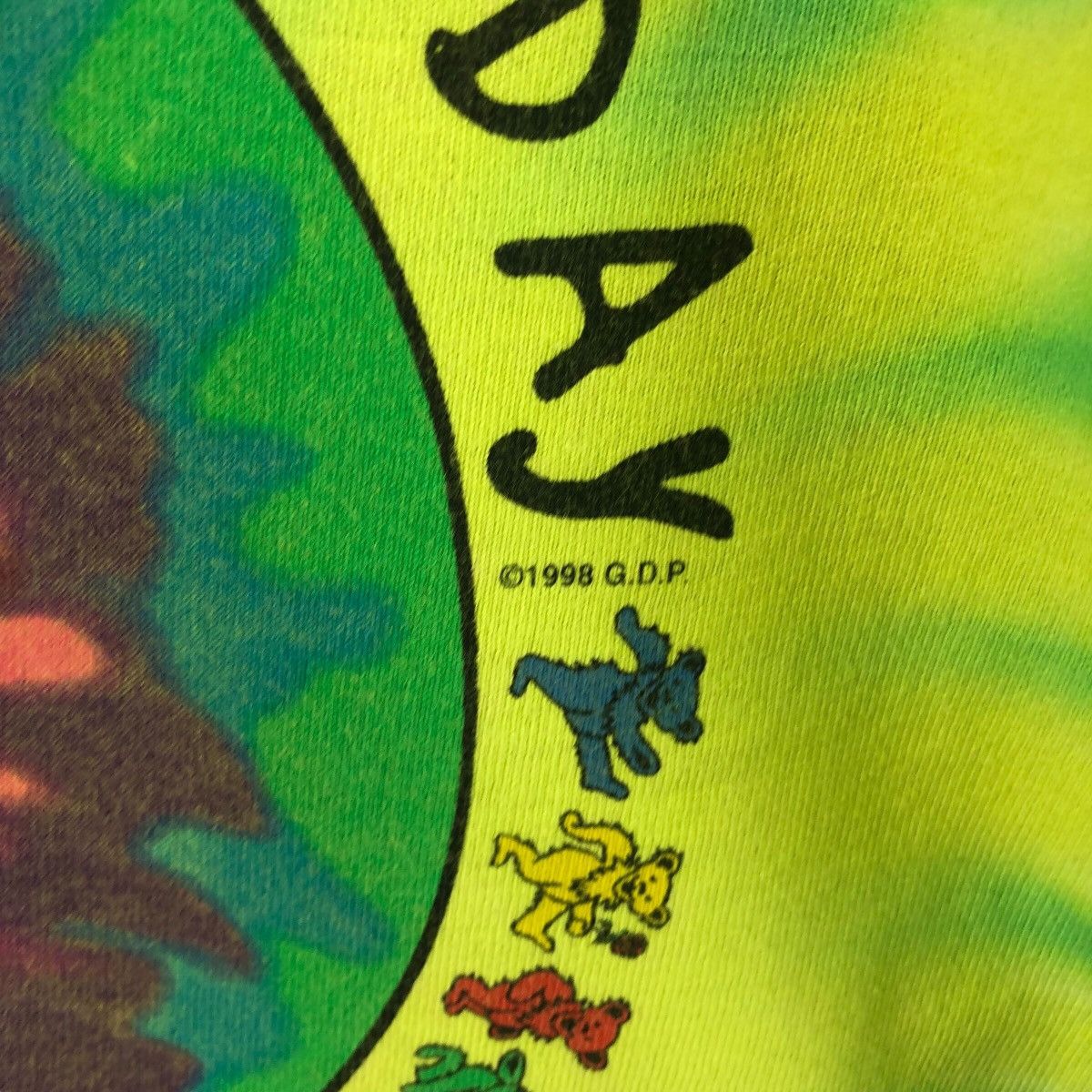 Grateful Dead × Vintage Pick!! Vtg 1998 GRATEFUL DEAD Tie Dye Top Tee Tshirt Size US S / EU 44-46 / 1 - 10 Thumbnail