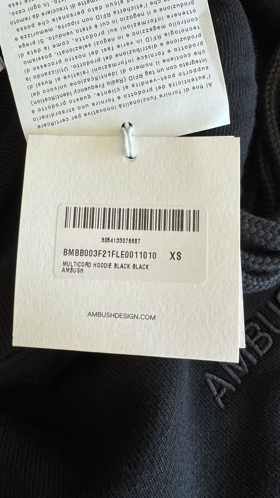 Ambush Design Ambush long sleeve hoodie new with tags black XS S M Size US XS / EU 42 / 0 - 7 Thumbnail