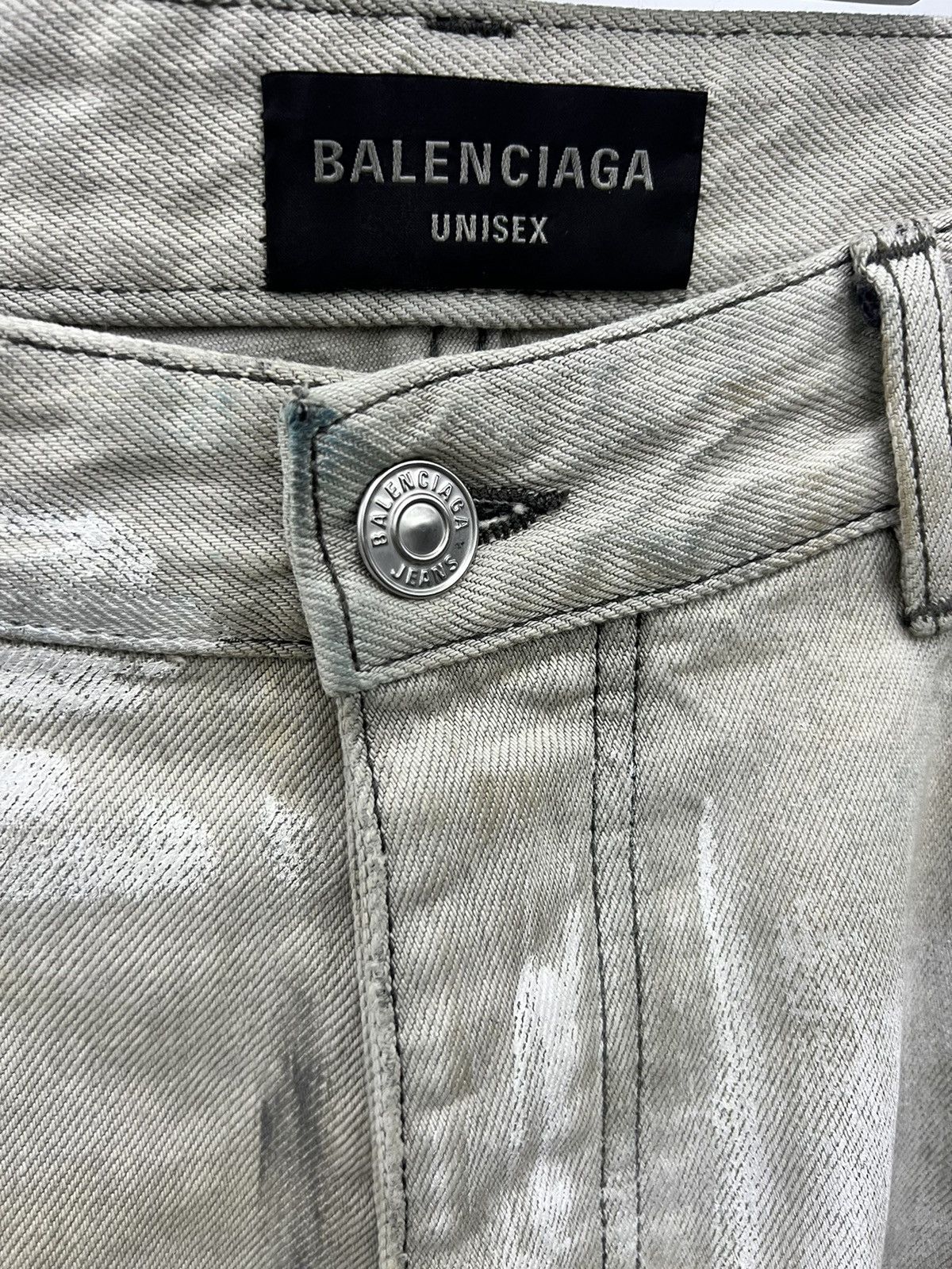 Balenciaga Balenciaga SS23 graffiti print organic wide leg jeans Size US 32 / EU 48 - 4 Thumbnail