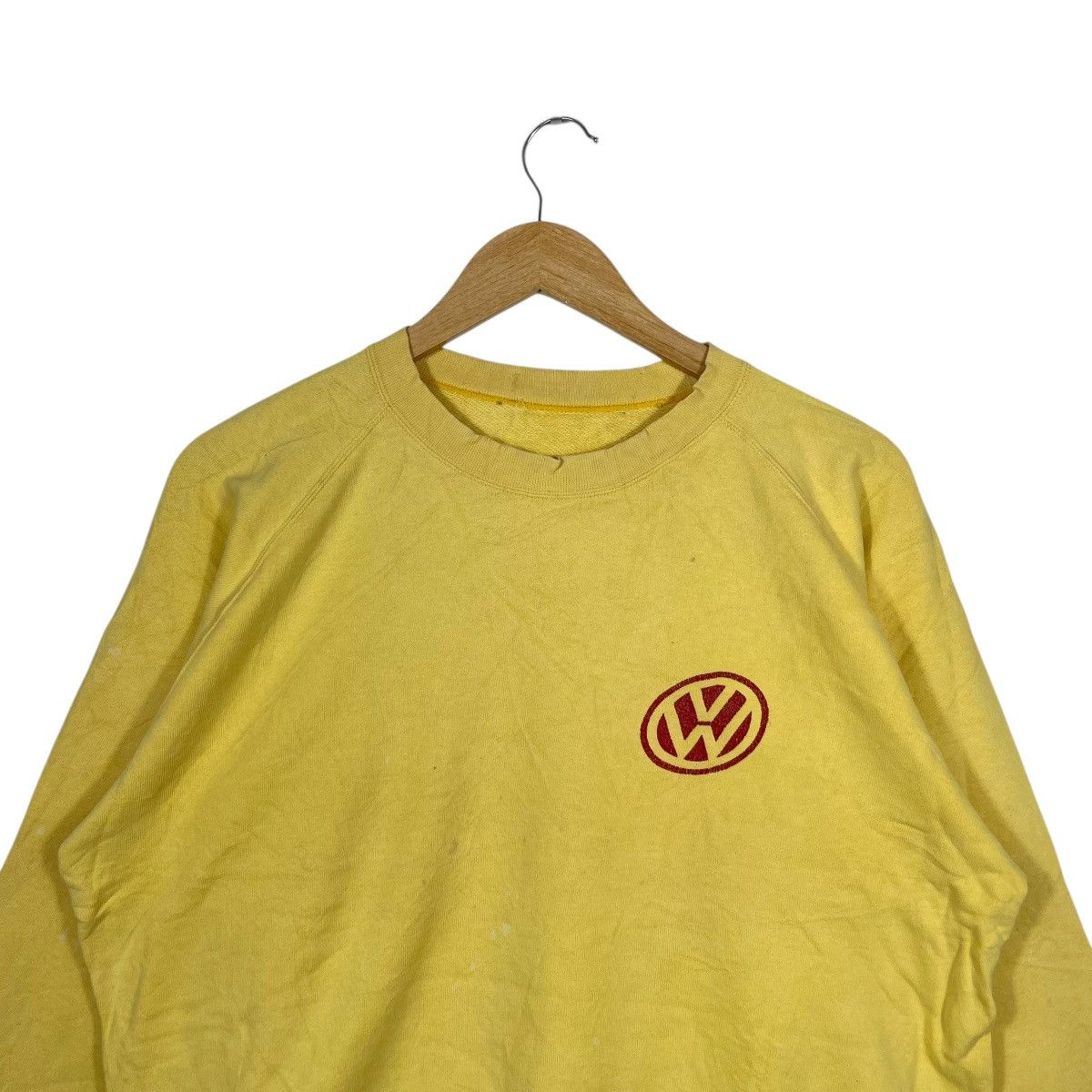 Vintage Vintage Volkswagen Motorsport Crewneck Sweatshirt Yellow VW Size US L / EU 52-54 / 3 - 3 Thumbnail