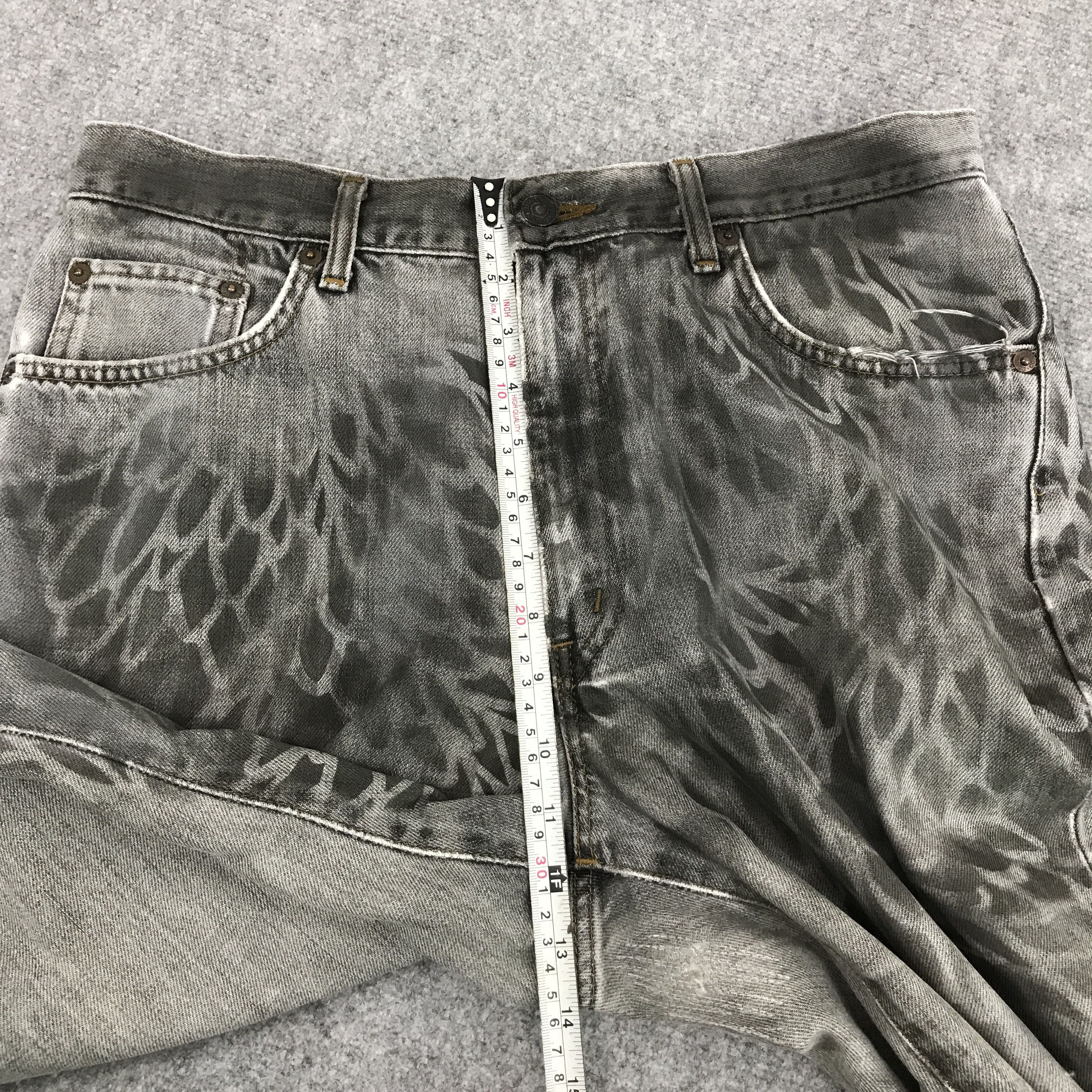 Edwin × Japanese Brand DISTRESSED EDWIN PUNK BLACK FADED DENIM PANTS Size US 32 / EU 48 - 4 Thumbnail