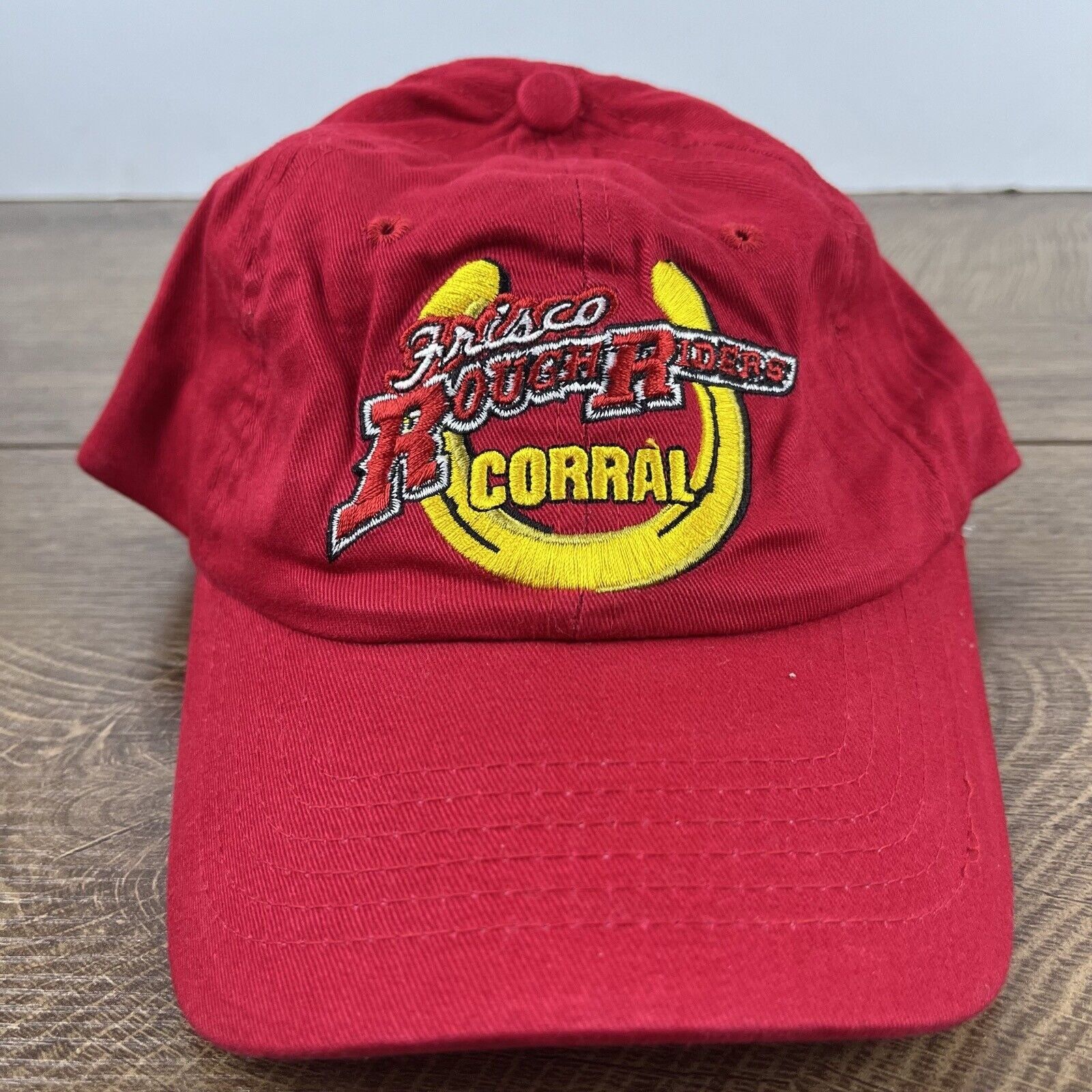 Other Frisco Rough Riders Hat Corral Red Cap Adjustable Hat Red Ad Size ONE SIZE - 3 Thumbnail