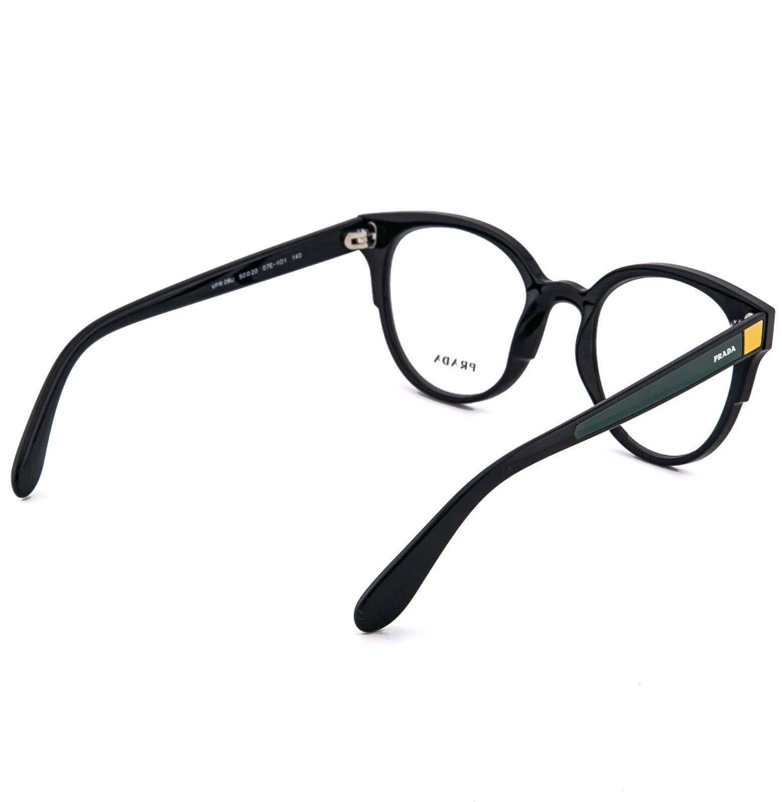 Prada PRADA 08U TAPESTRY PR08UV Black Green Eyeglasses Optical Size ONE SIZE - 3 Thumbnail