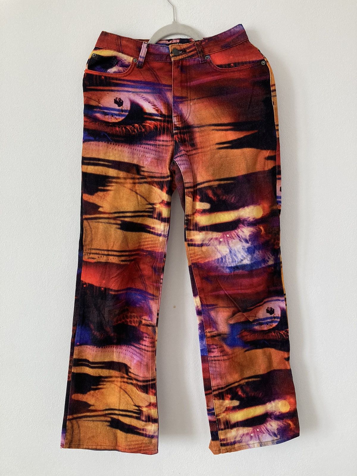 image of Jaded London Africa Print Slouchy Fit Pants, Women's (Size 26)