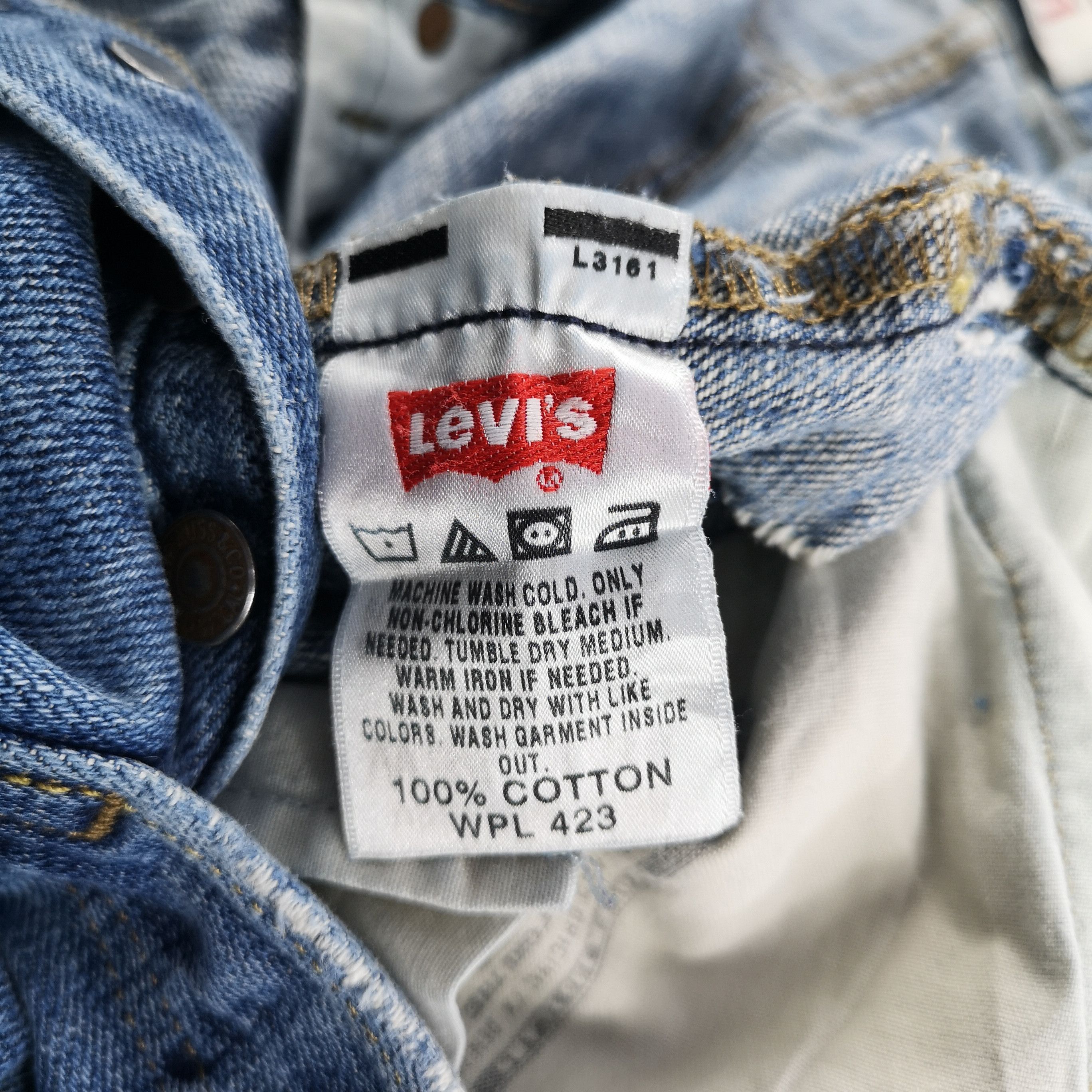 Levi's Vintage Distress Levis 501 Jeans - JM1065 Size US 34 / EU 50 - 14 Thumbnail